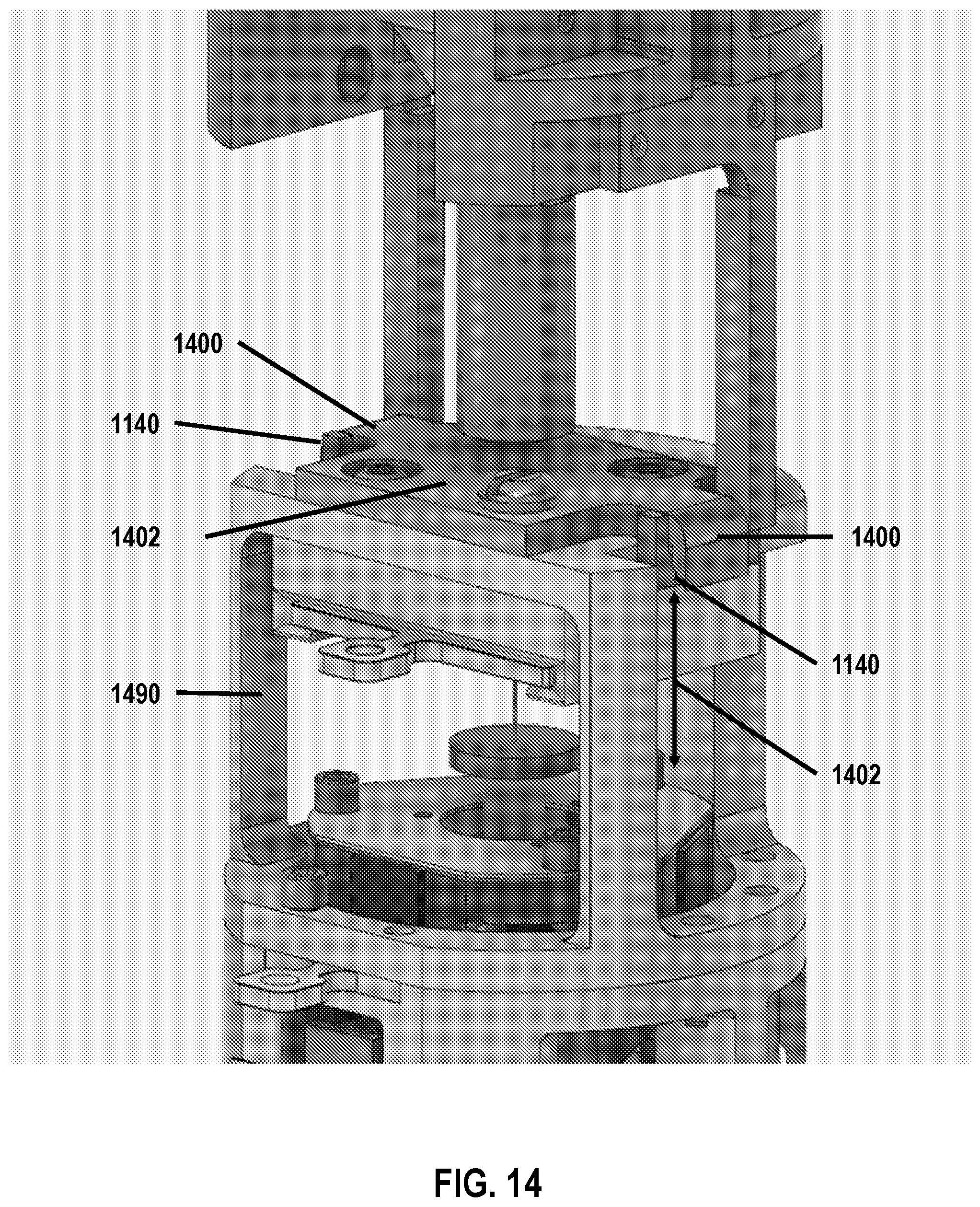 Patent US12098026 Figure 14 – Low profile transfer mechanism for controlled environment