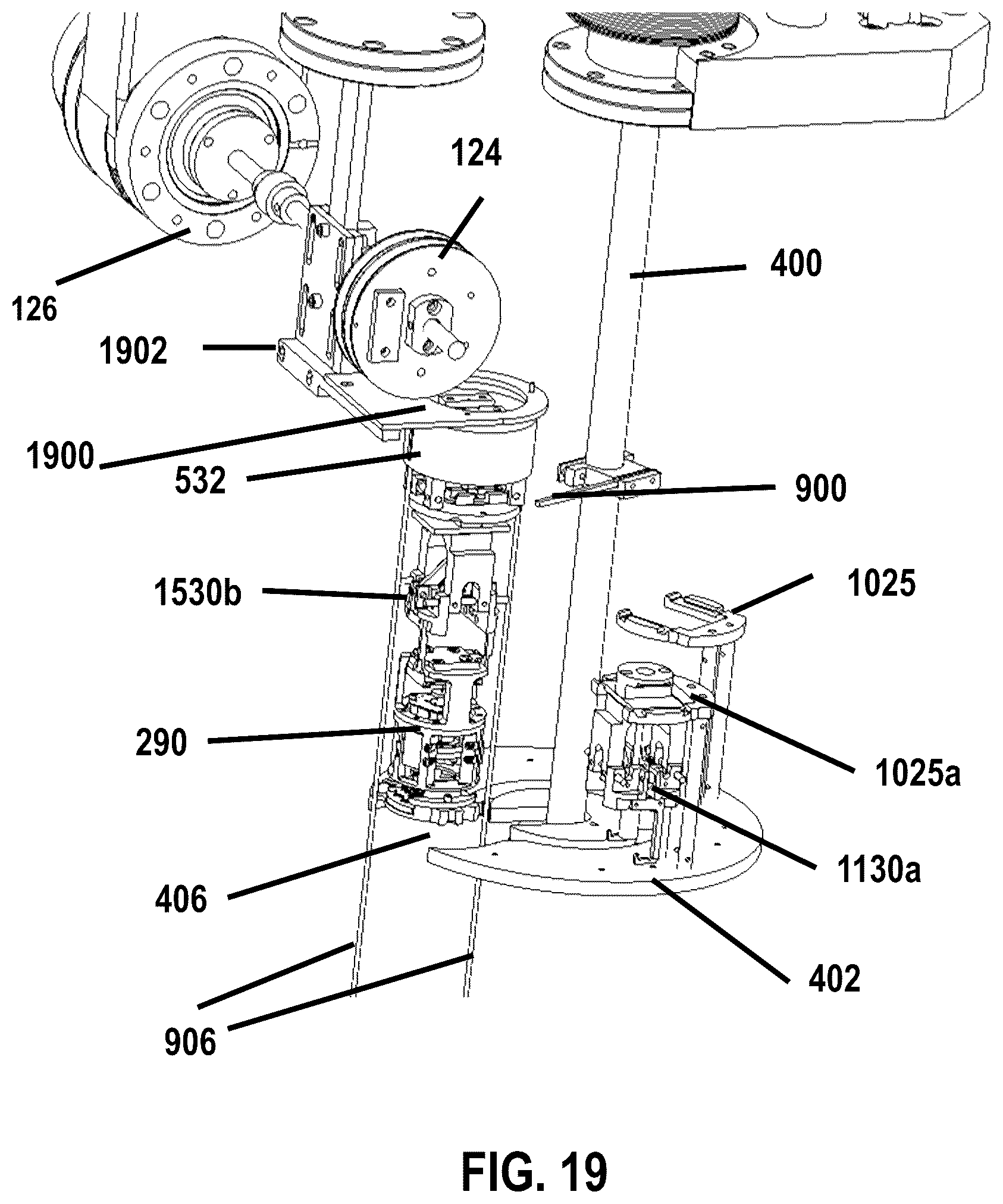 Patent US12098026 Figure 19 – Low profile transfer mechanism for controlled environment