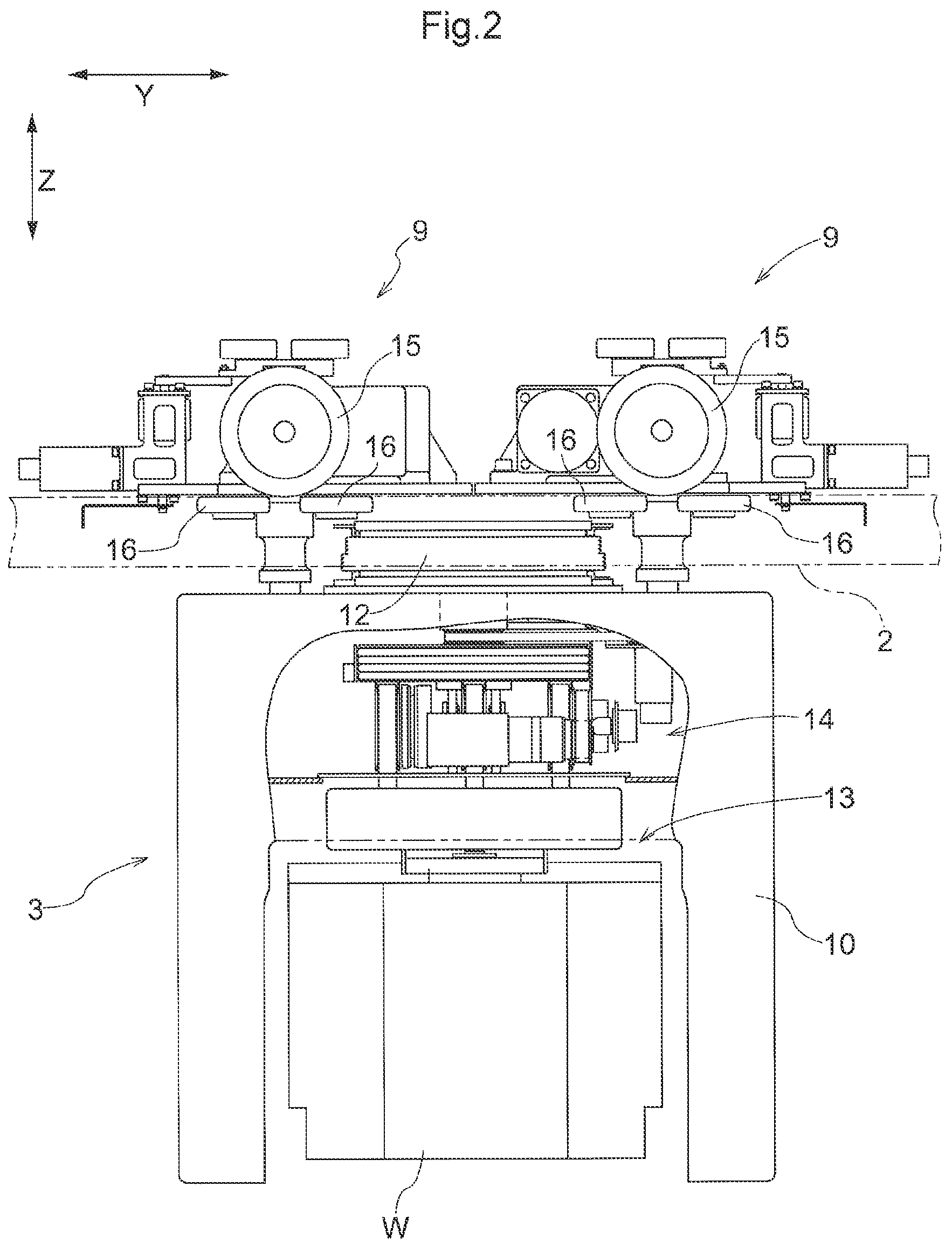 Patent US12098028 Figure 2 – Article transport facility