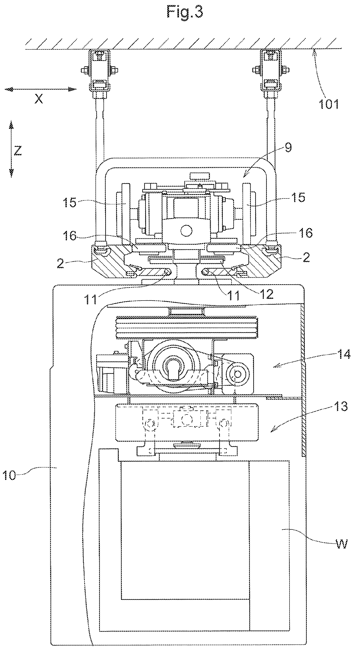 Patent US12098028 Figure 3 – Article transport facility