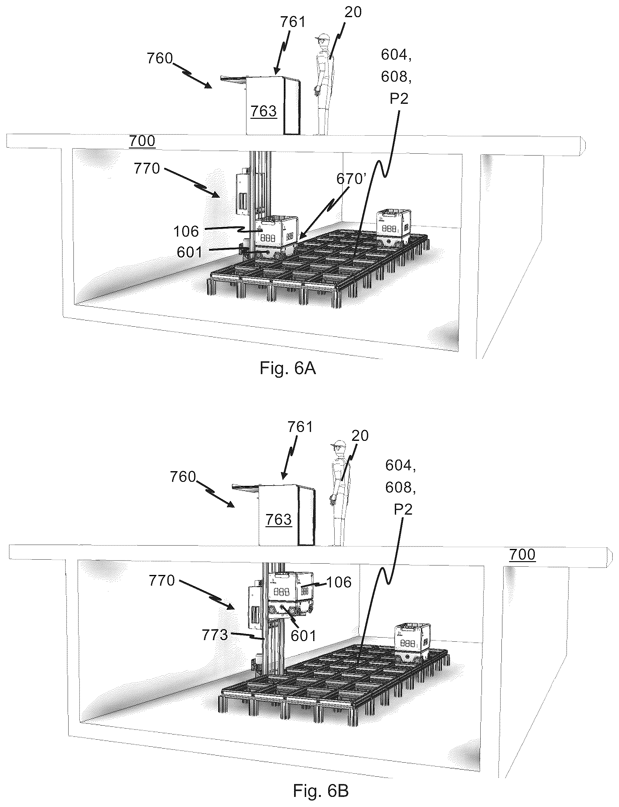 Patent US12098030 Figure 5 – Vehicle lift for an automated storage and retrieval system