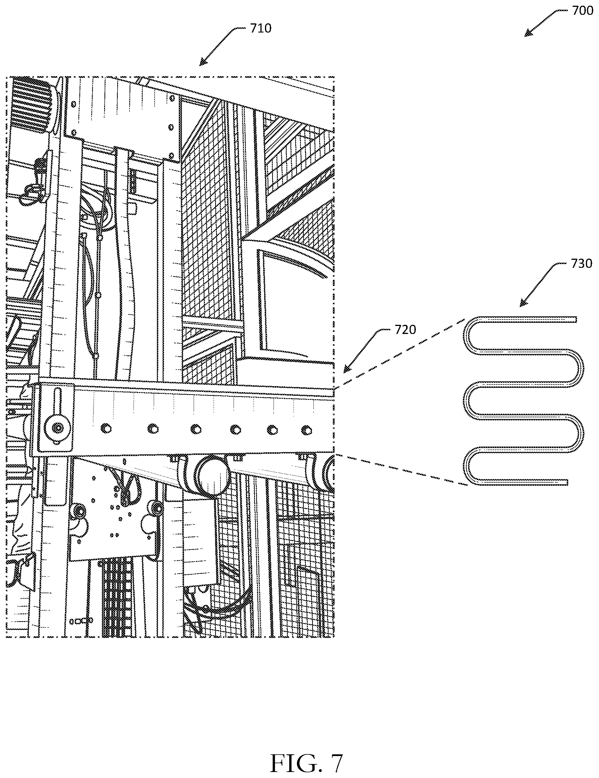 Patent US12098031 Figure 8 – Elevators for material handling shuttles
