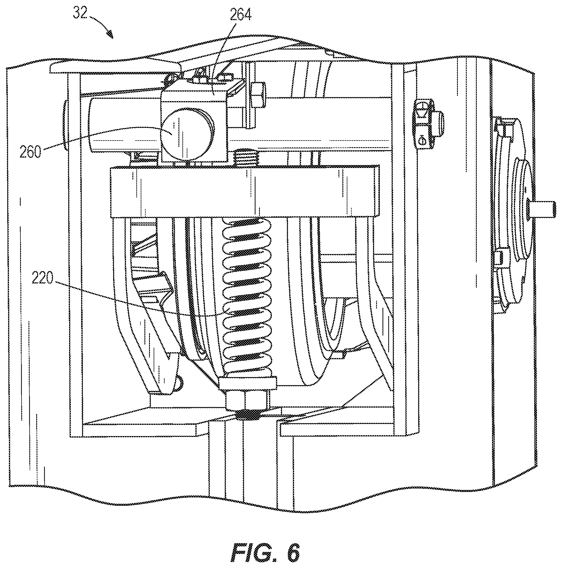 Patent US12098034 Figure 6 – Conveyor system with automated carriers