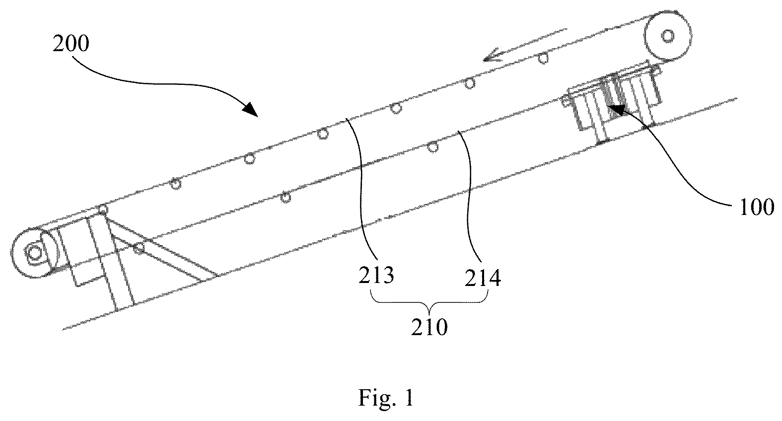Patent US12098035 Figure 1 – Braking device
