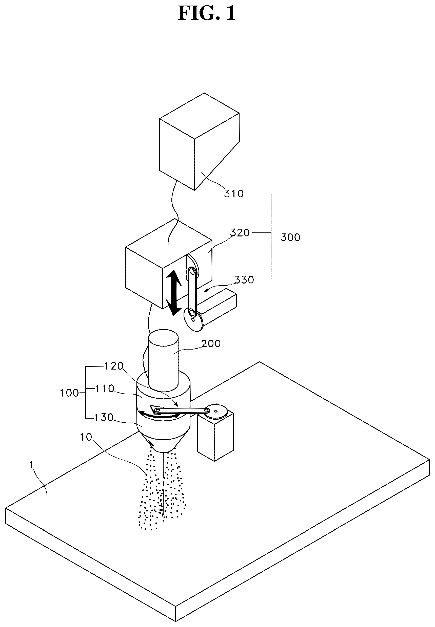 Patent US12098040 Figure 1 – Supply device