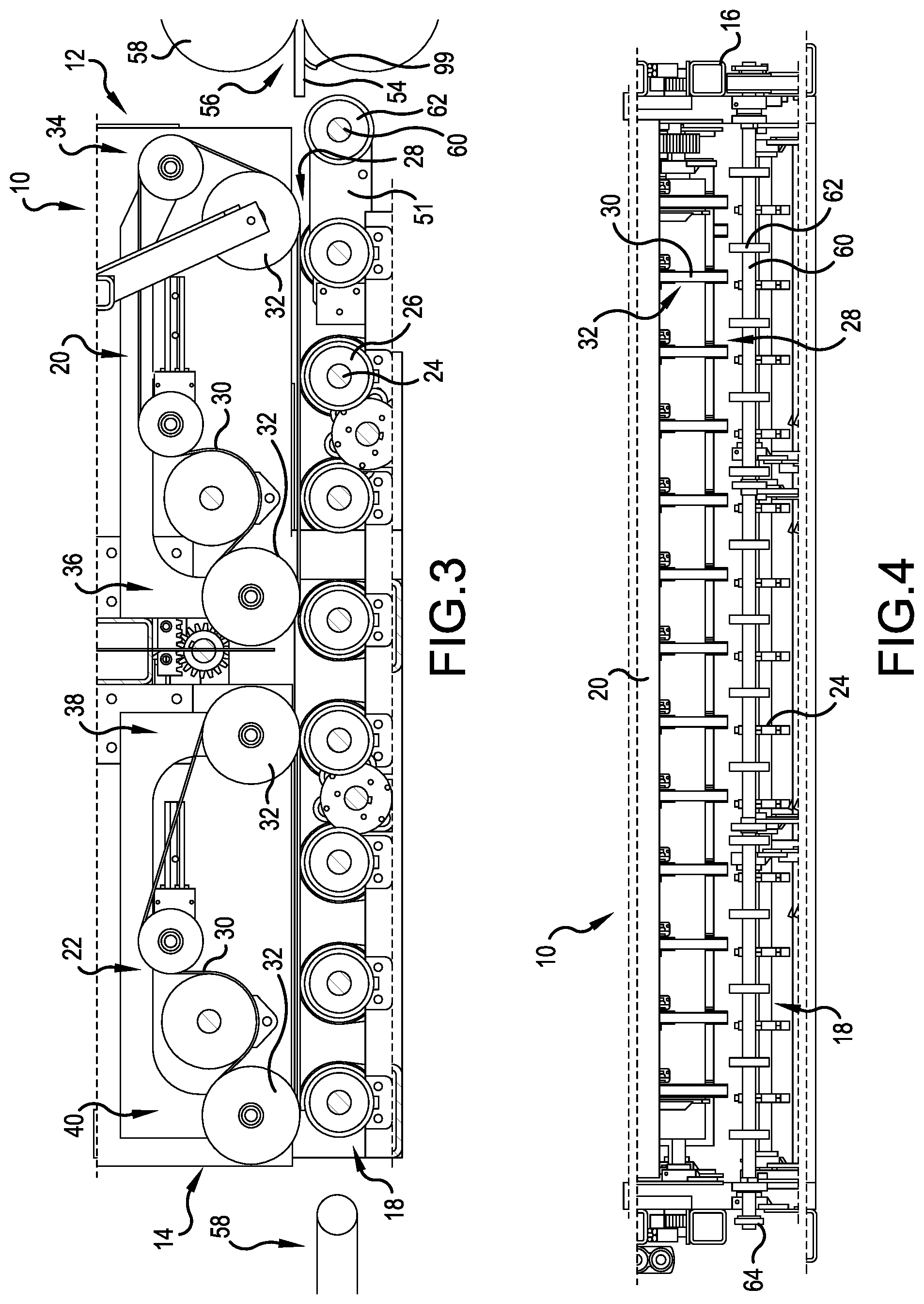 Patent US12098042 Figure 3 – Front end conveyor having scrap removal brush