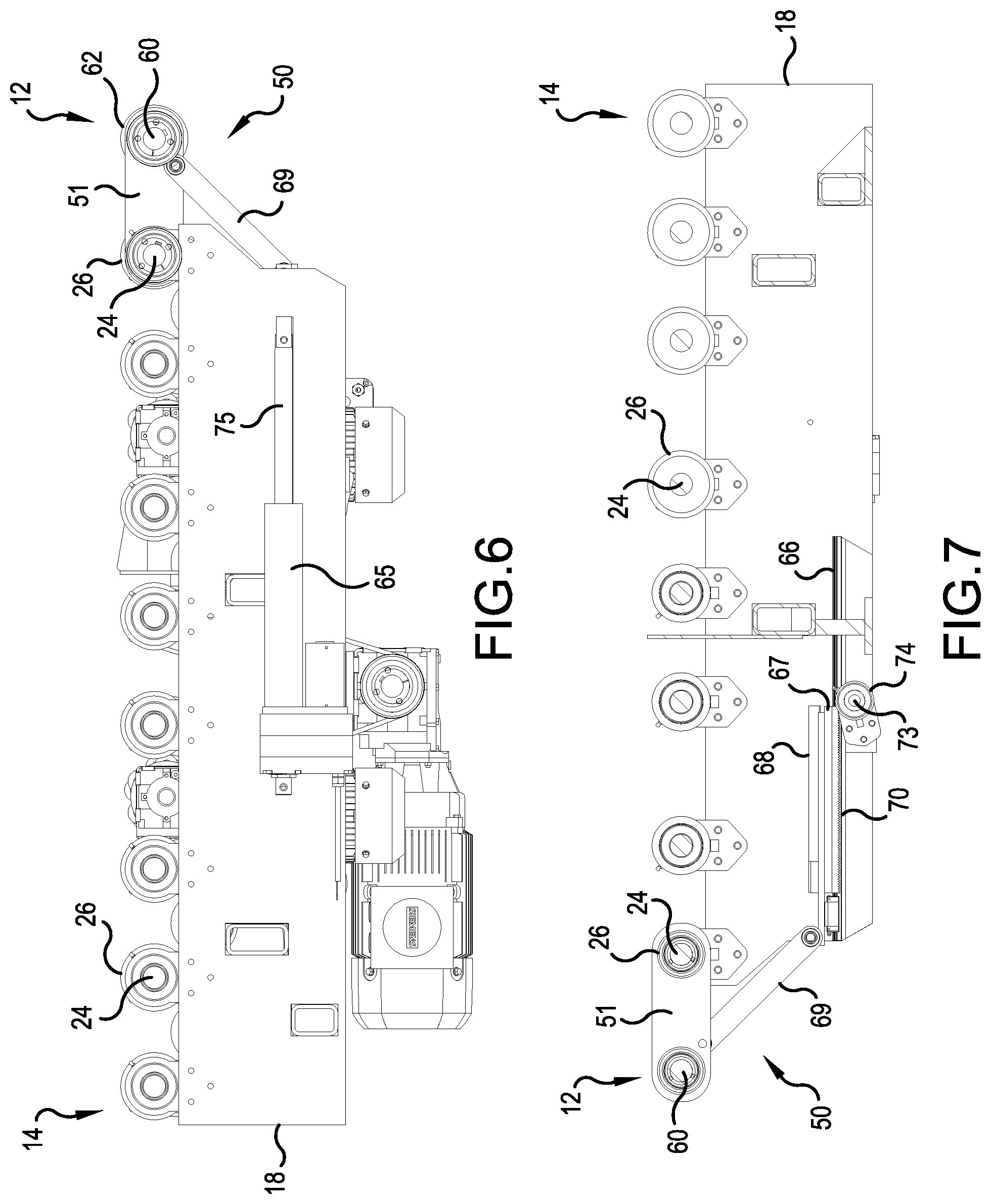 Patent US12098042 Figure 5 – Front end conveyor having scrap removal brush