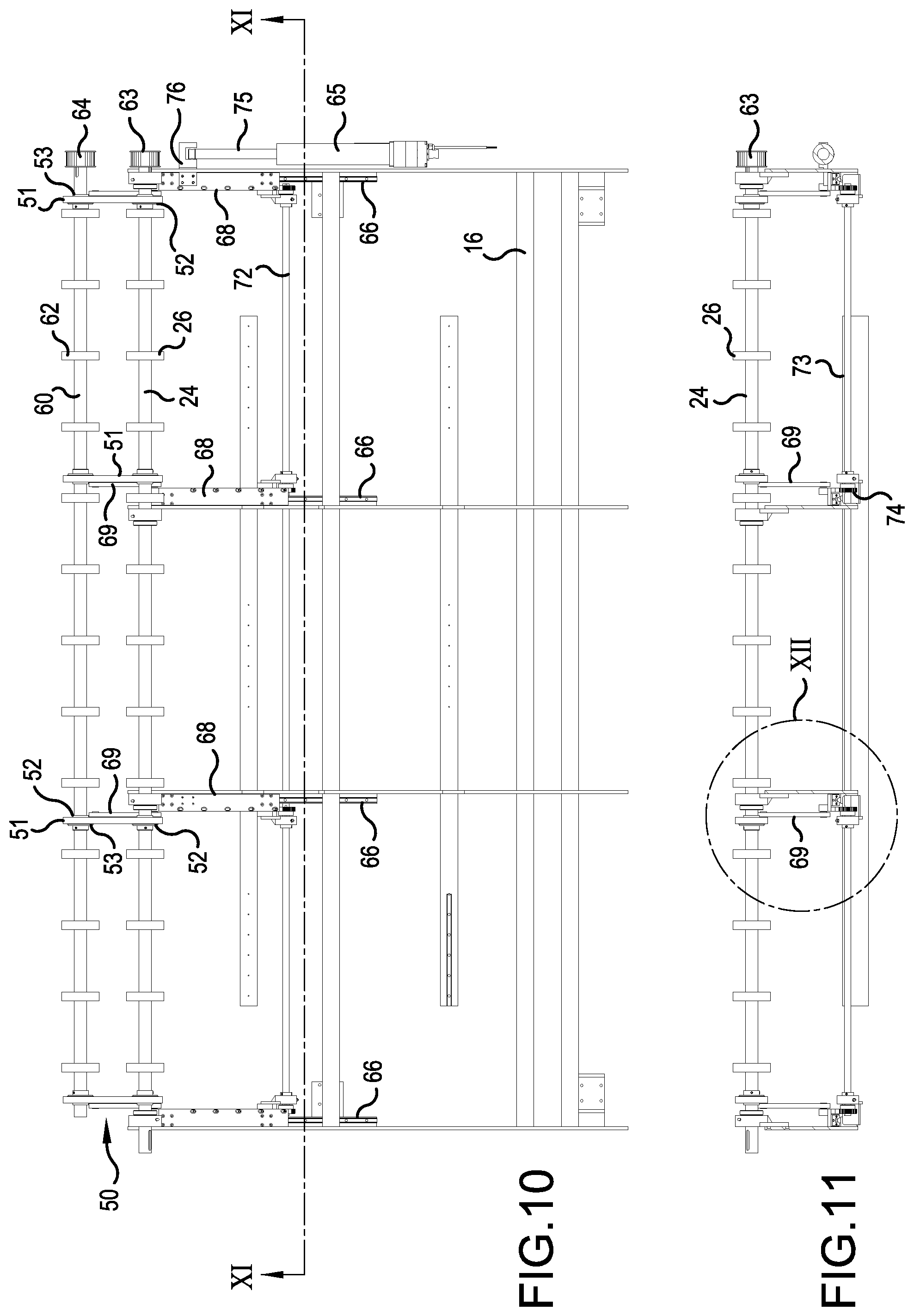 Patent US12098042 Figure 7 – Front end conveyor having scrap removal brush