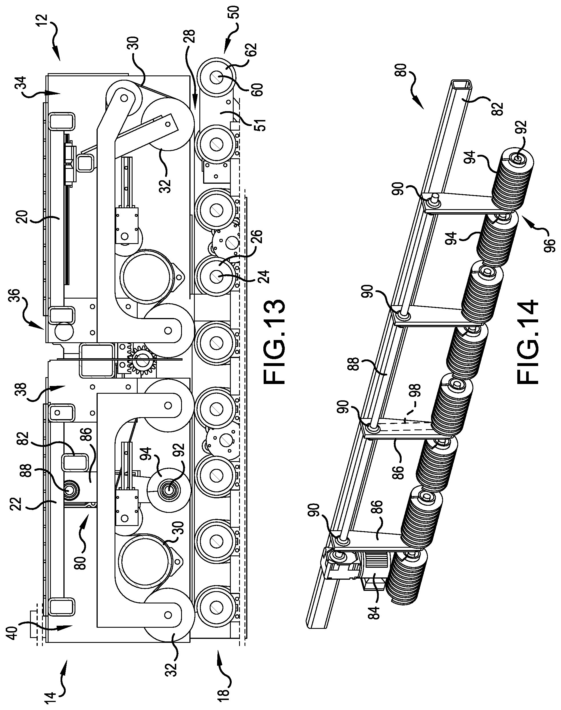 Patent US12098042 Figure 9 – Front end conveyor having scrap removal brush
