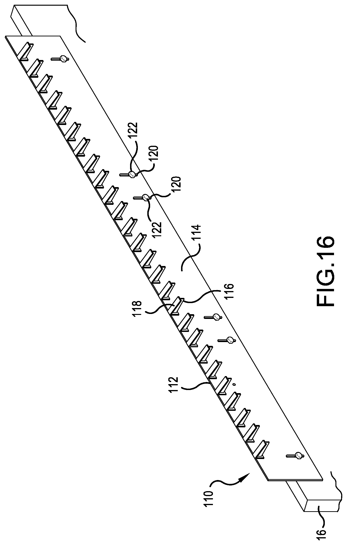 Patent US12098042 Figure 11 – Front end conveyor having scrap removal brush