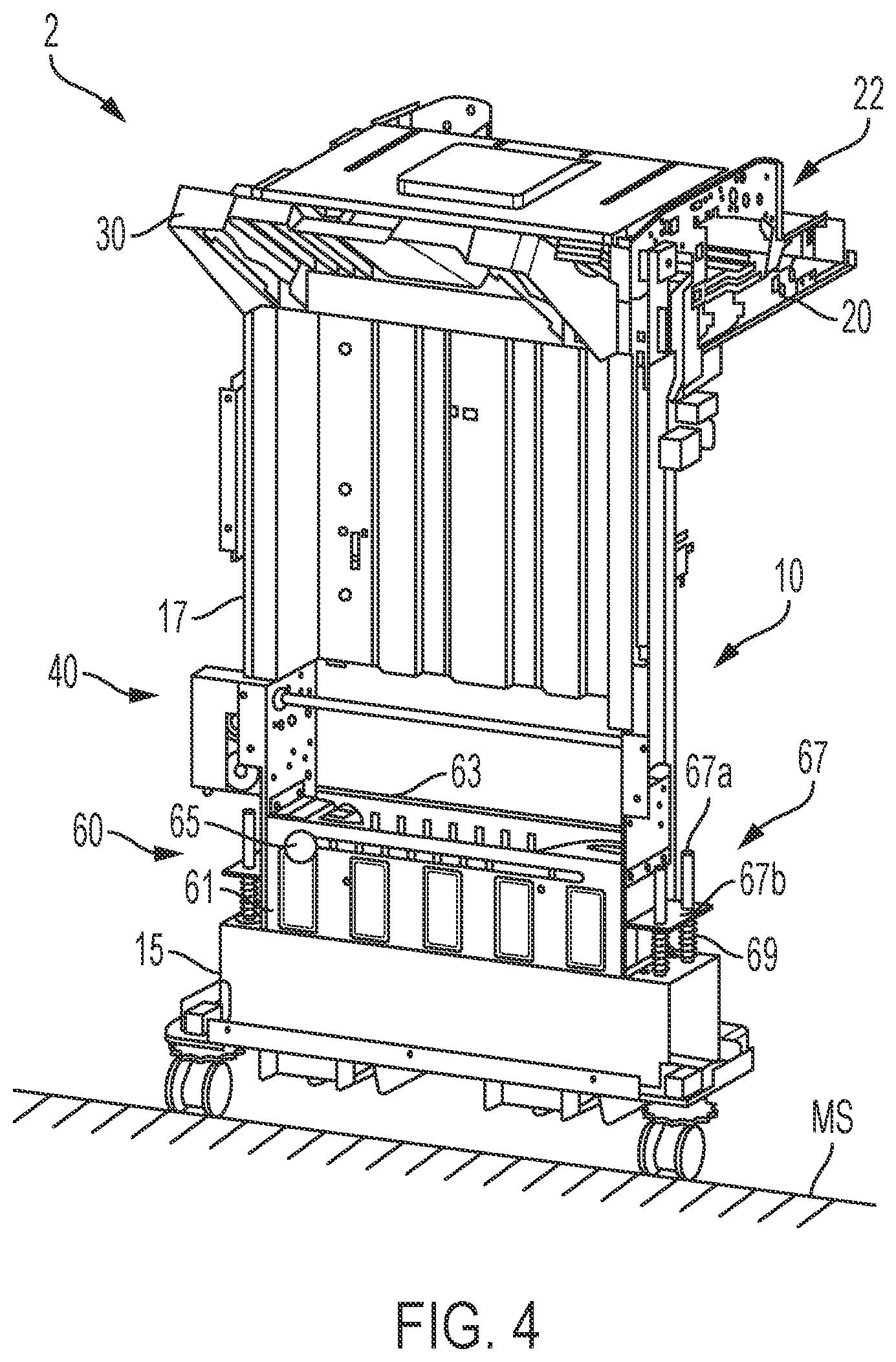 Patent US12098044 Figure 4 – Finisher including height adjustment unit