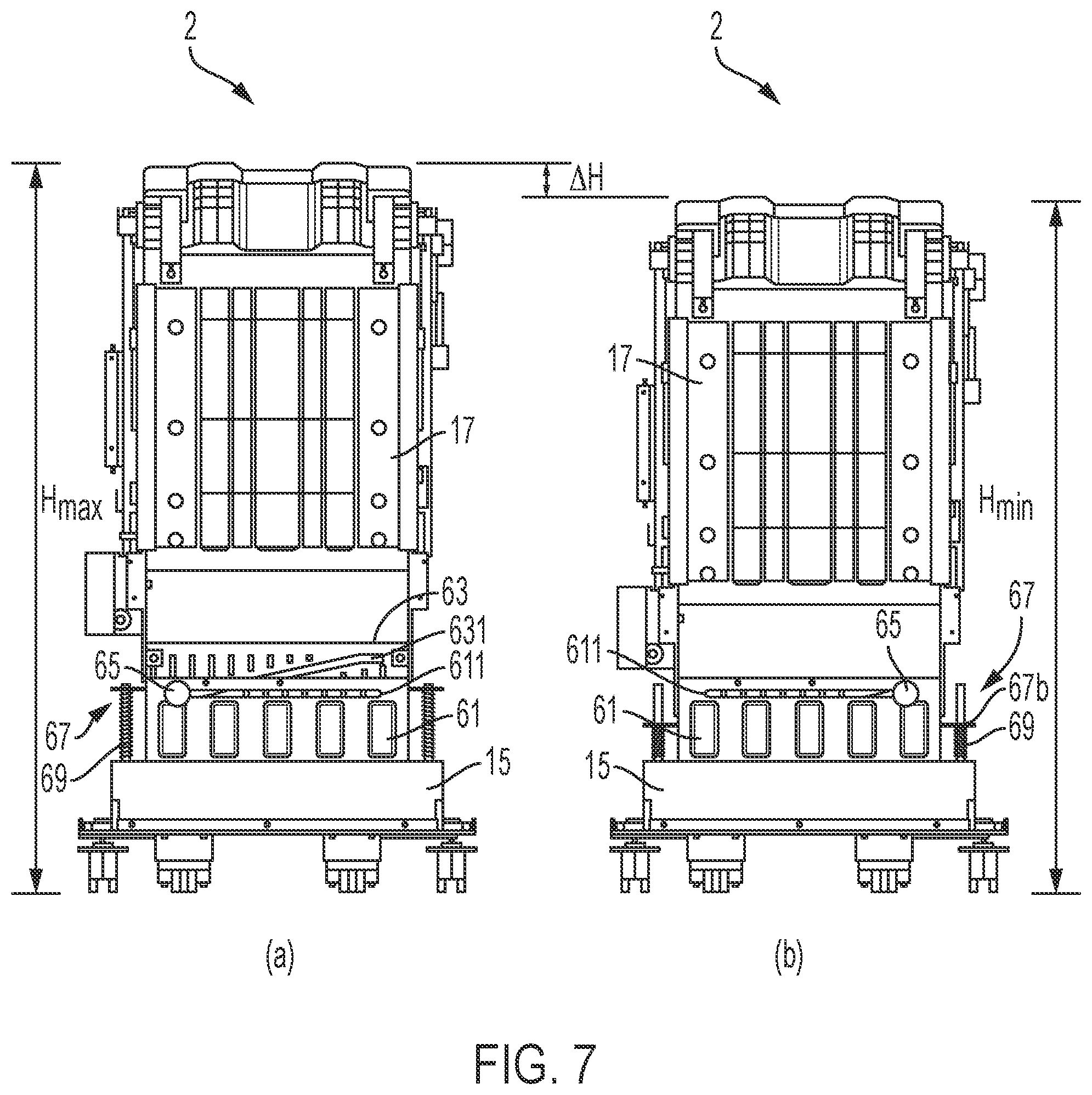 Patent US12098044 Figure 6 – Finisher including height adjustment unit