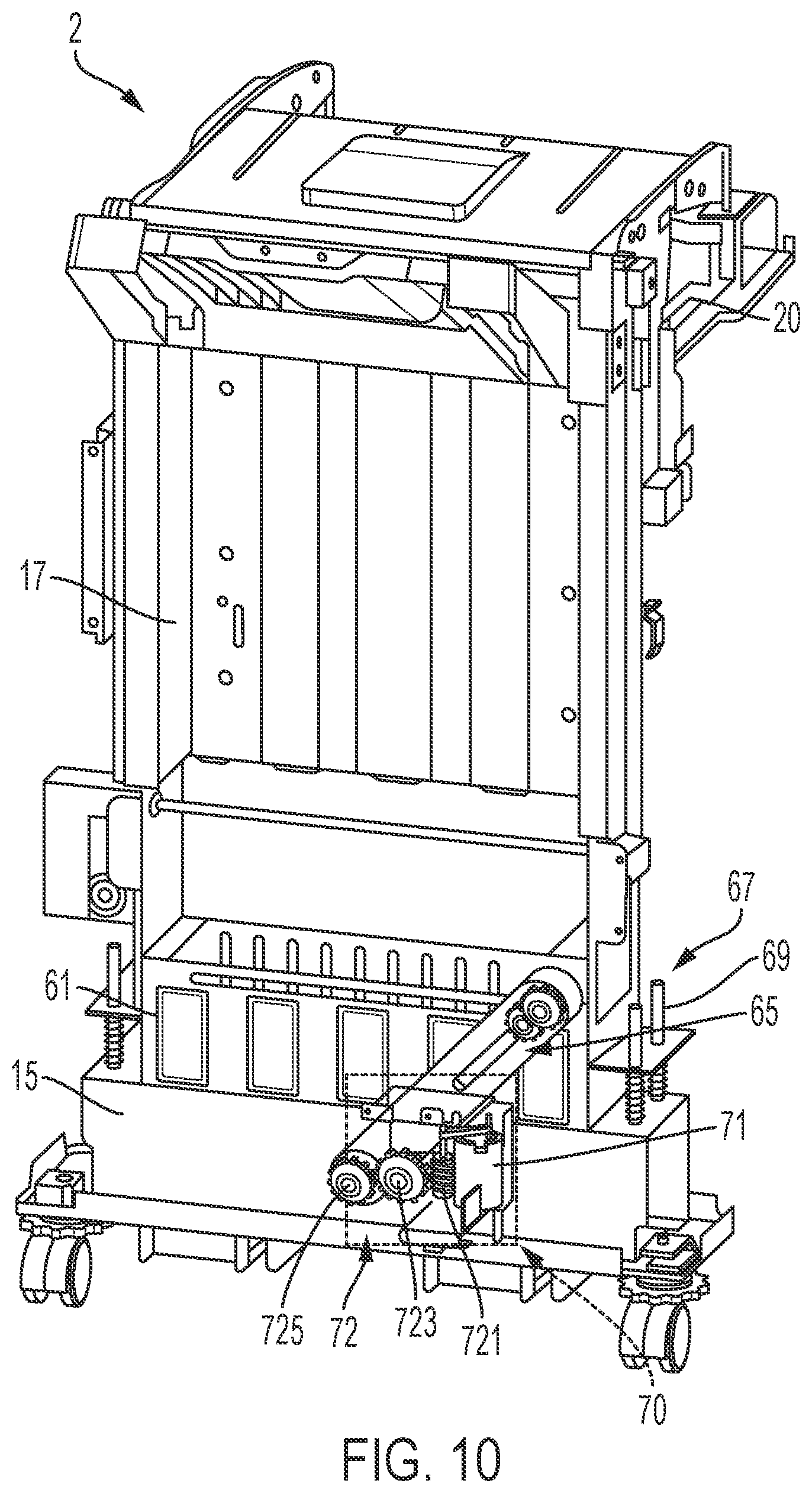 Patent US12098044 Figure 9 – Finisher including height adjustment unit