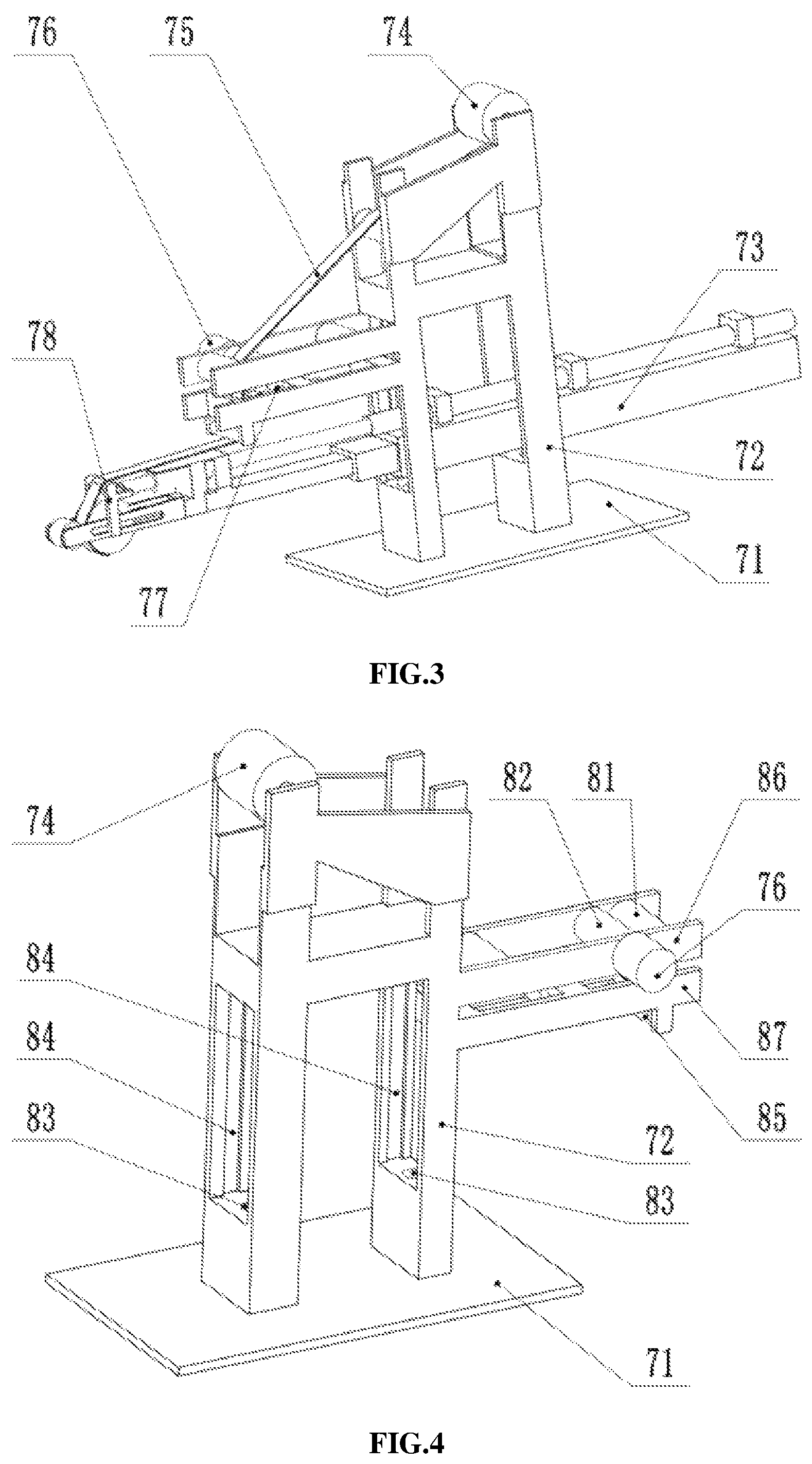 Patent US12098047 Figure 2 – Cantilever type plane automatic adhesive tape pasting device
