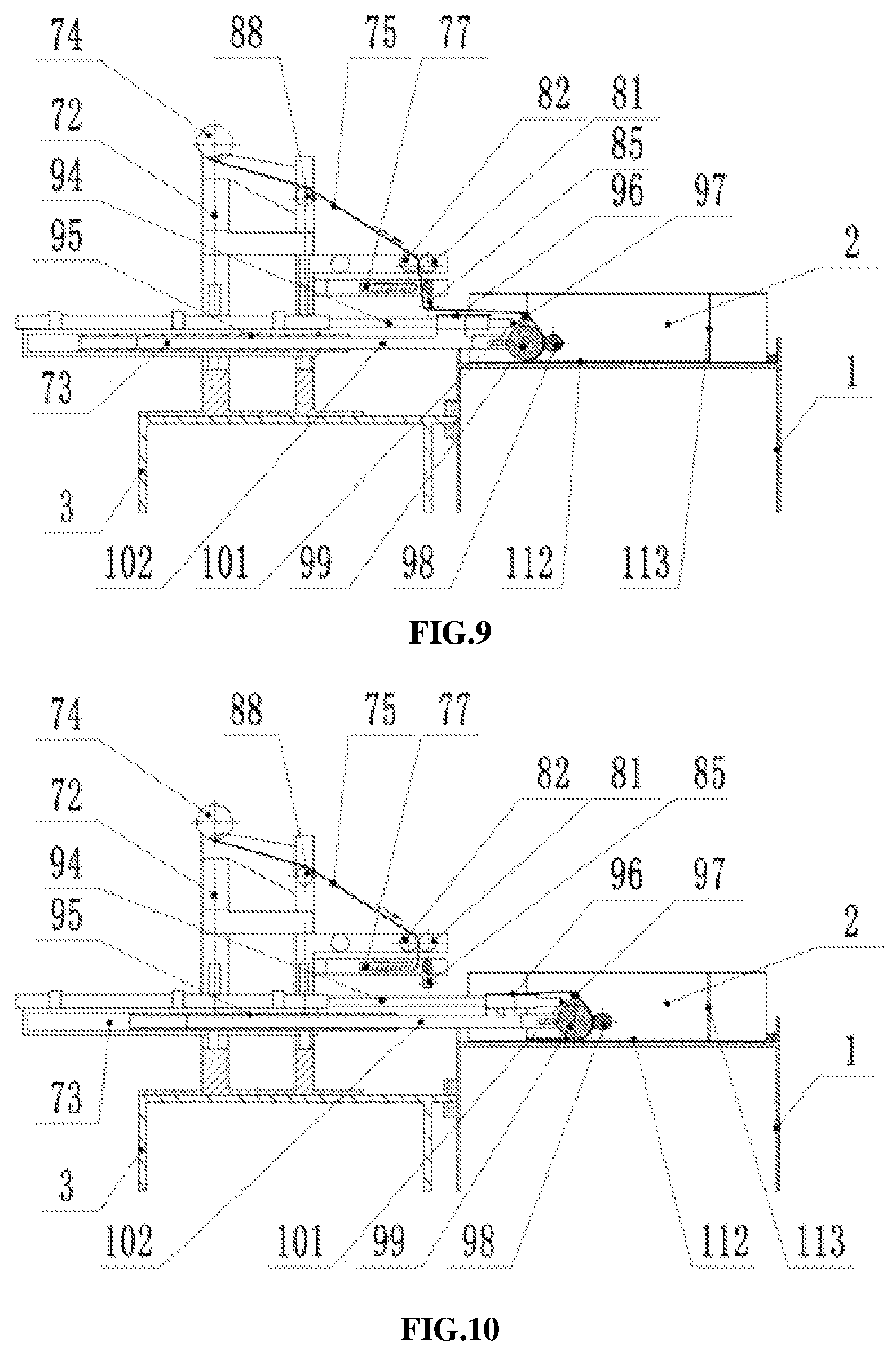 Patent US12098047 Figure 5 – Cantilever type plane automatic adhesive tape pasting device