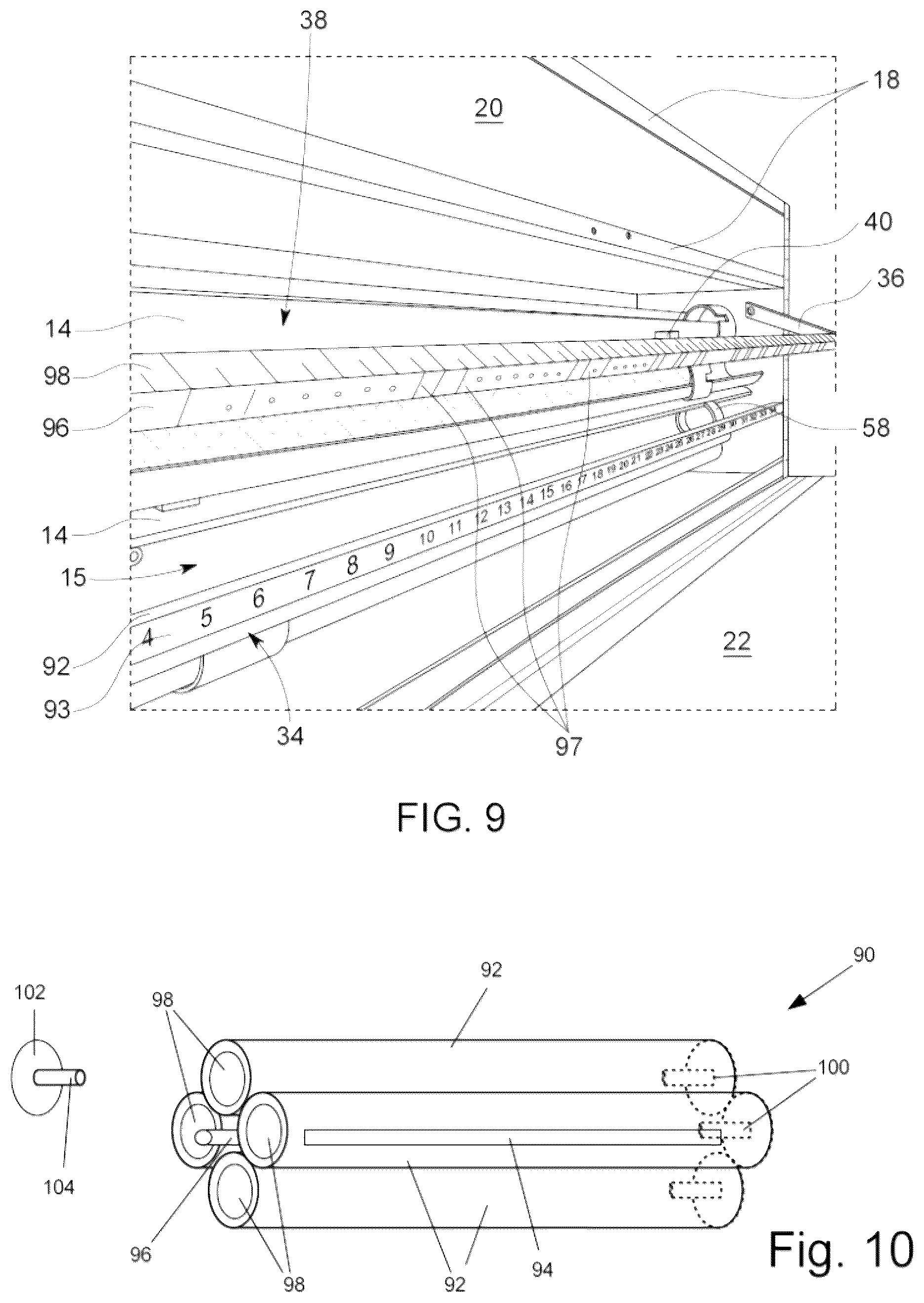 Patent US12098048 Figure 5 – Wrapping paper storage and dispensing device