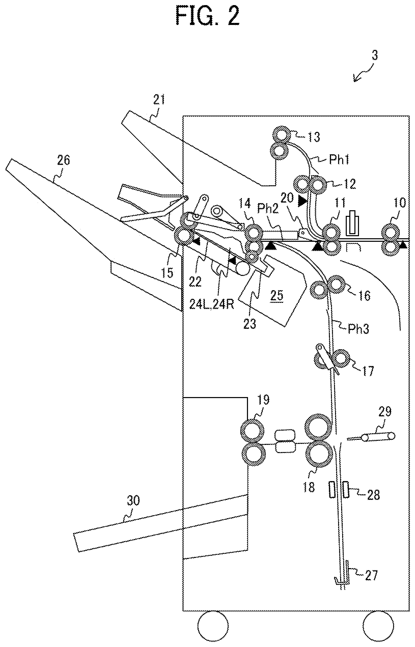 Patent US12098049 Figure 2 – Medium processing apparatus and image forming system incorporating same