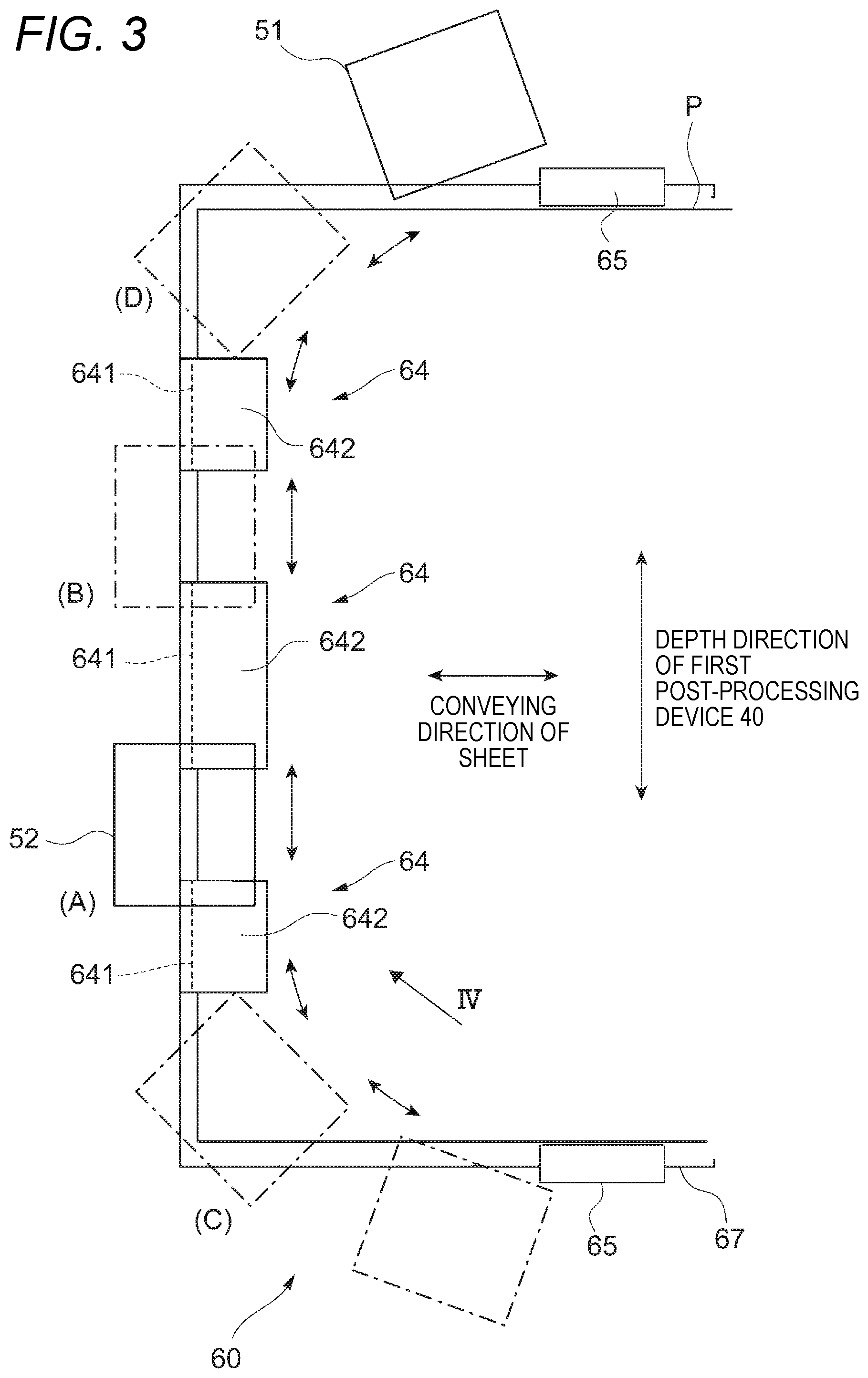 Patent US12098050 Figure 3 – Recording material processing apparatus