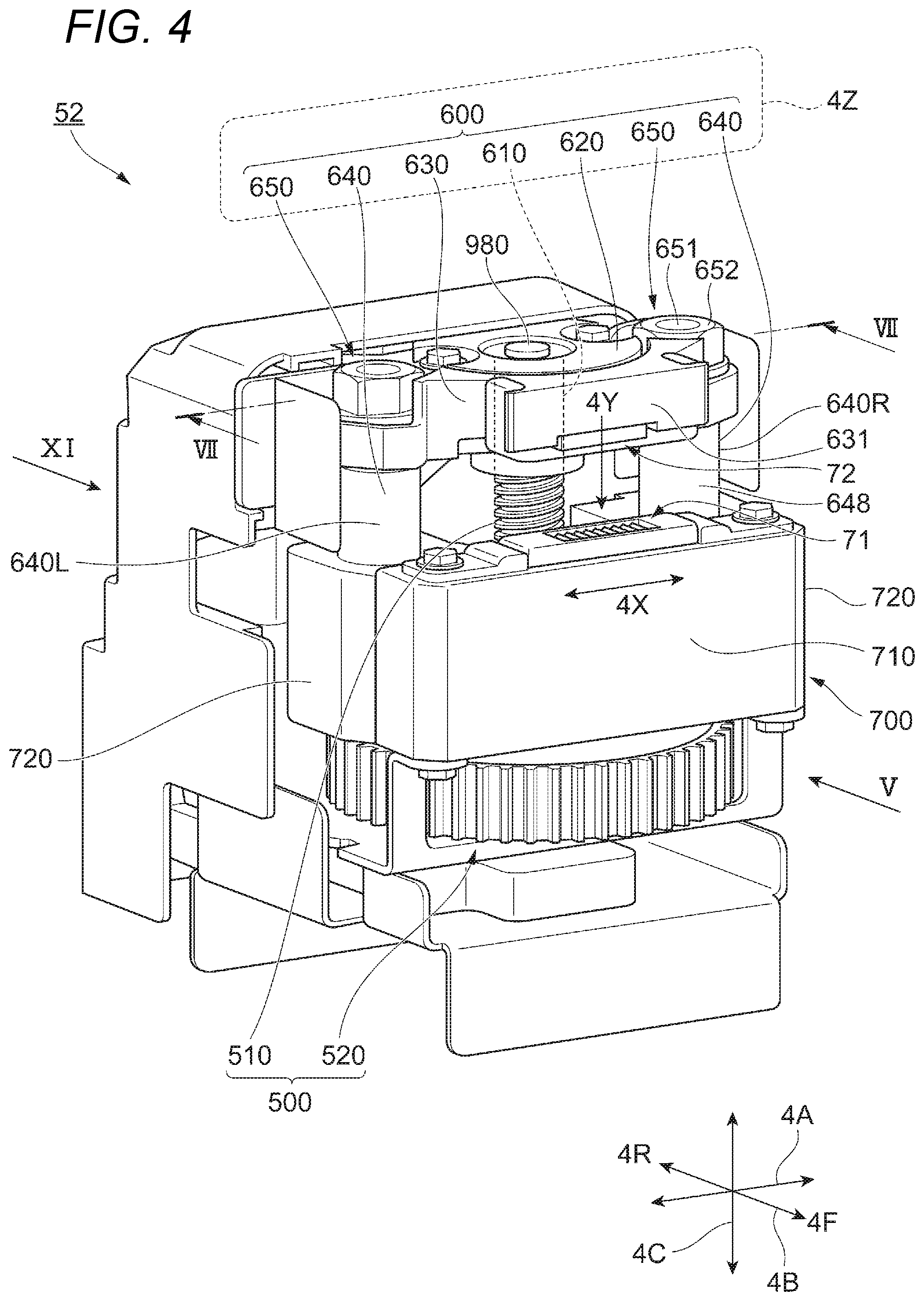 Patent US12098050 Figure 4 – Recording material processing apparatus