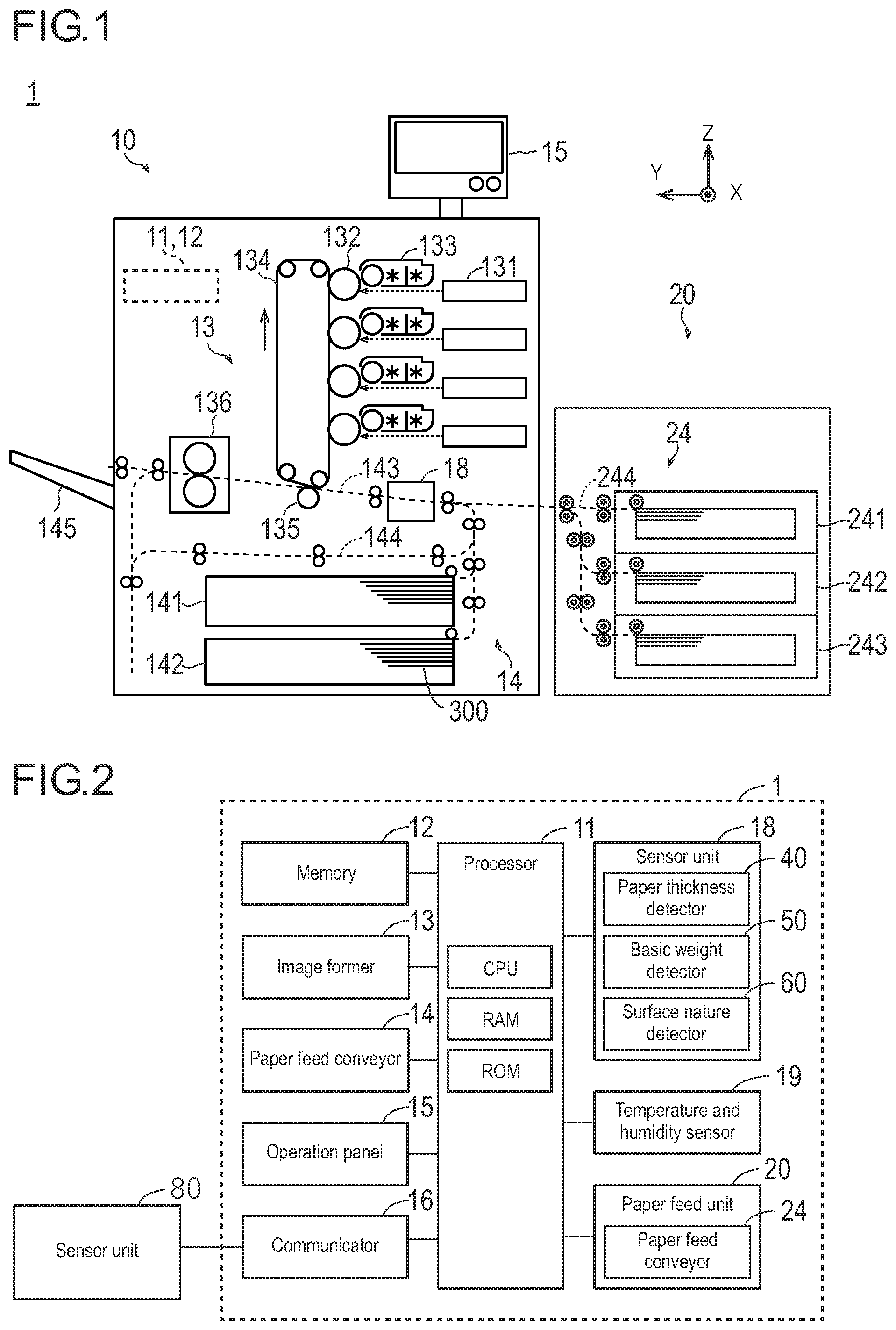 Patent US12098051 Figure 1 – Image forming apparatus, printing method, and computer-readable recording medium that has stored control program