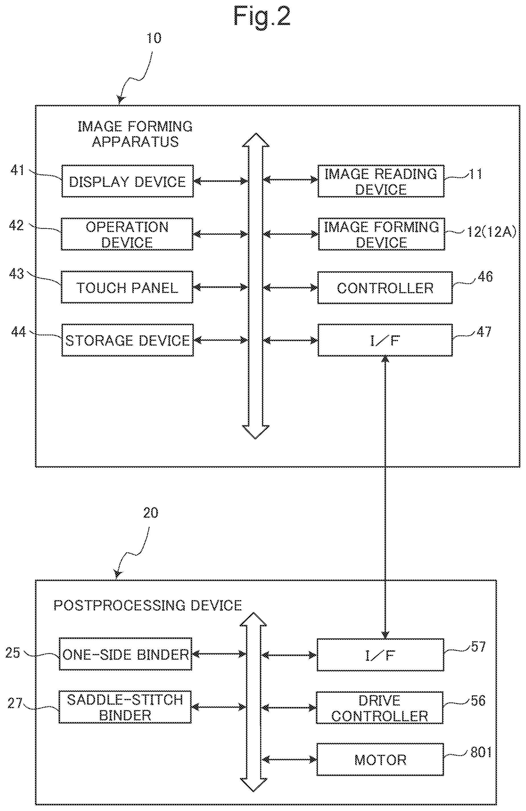 Patent US12098052 Figure 2 – Postprocessing device that matches moving speed of tip portion of folding blade with moving speed of circumferential surface of pair of folding rollers, at predetermined timing