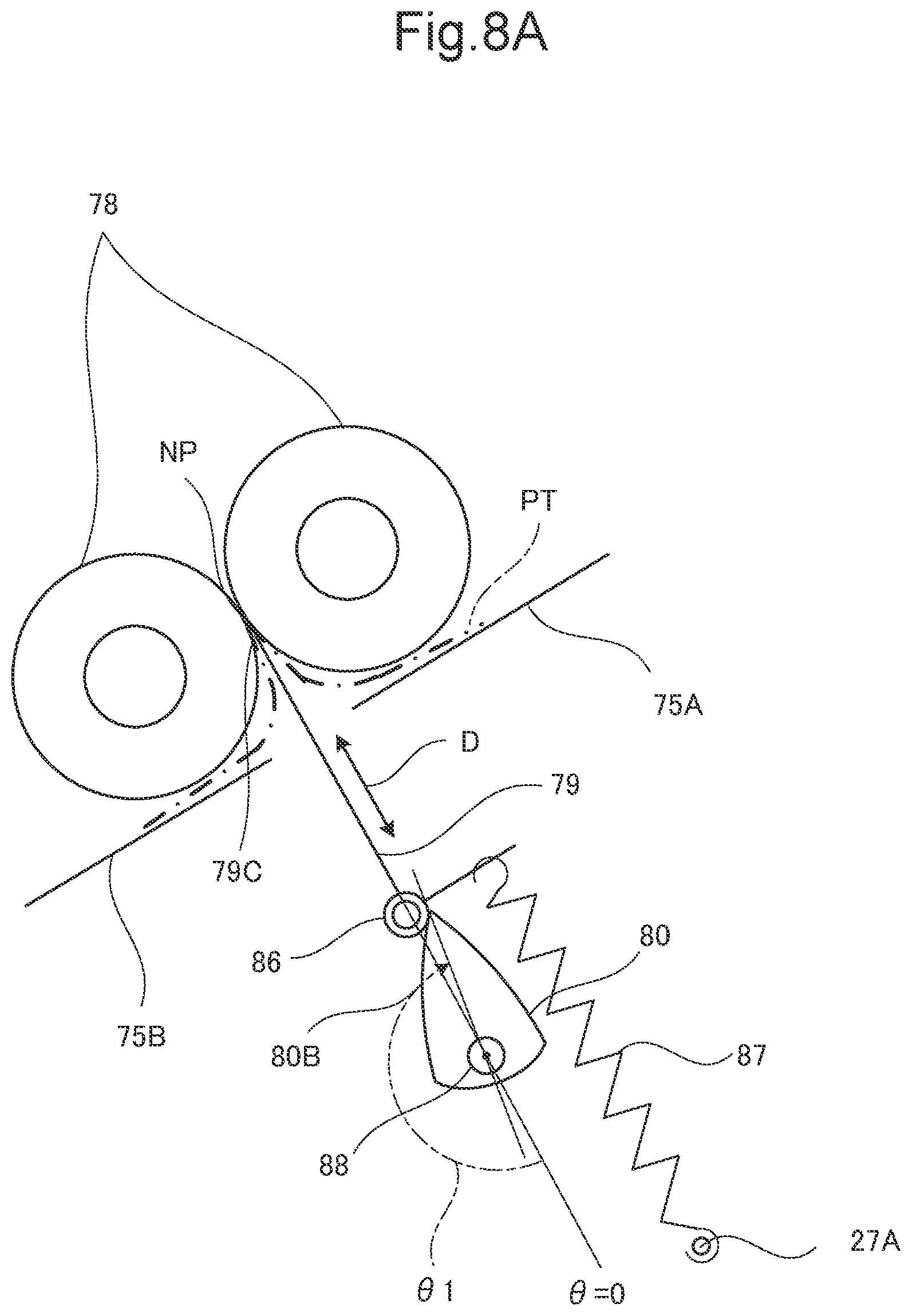 Patent US12098053 Figure 10 – Postprocessing device that controls rotation of pair of folding rollers according to status of sheet