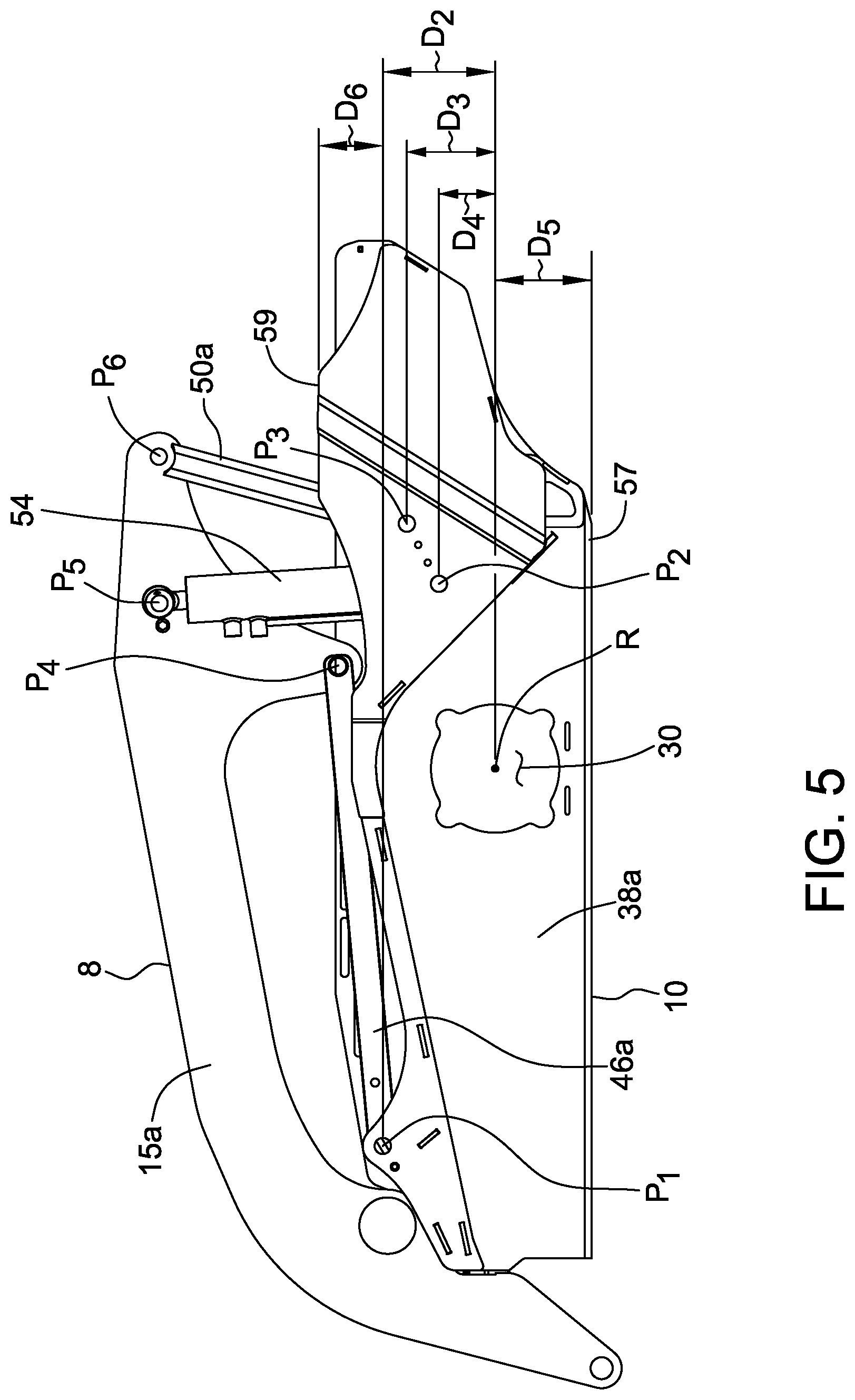 Patent US12098063 Figure 5 – Compact tool carrier and mainframes for a self-propelled machine