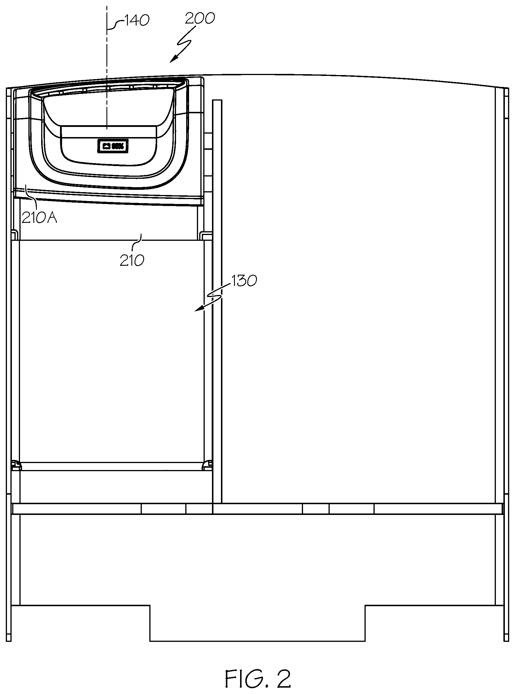 Patent US12098064 Figure 2 – Battery guide blocks for a battery receiving space of a materials handling vehicle, and materials handling vehicles incorporating the same