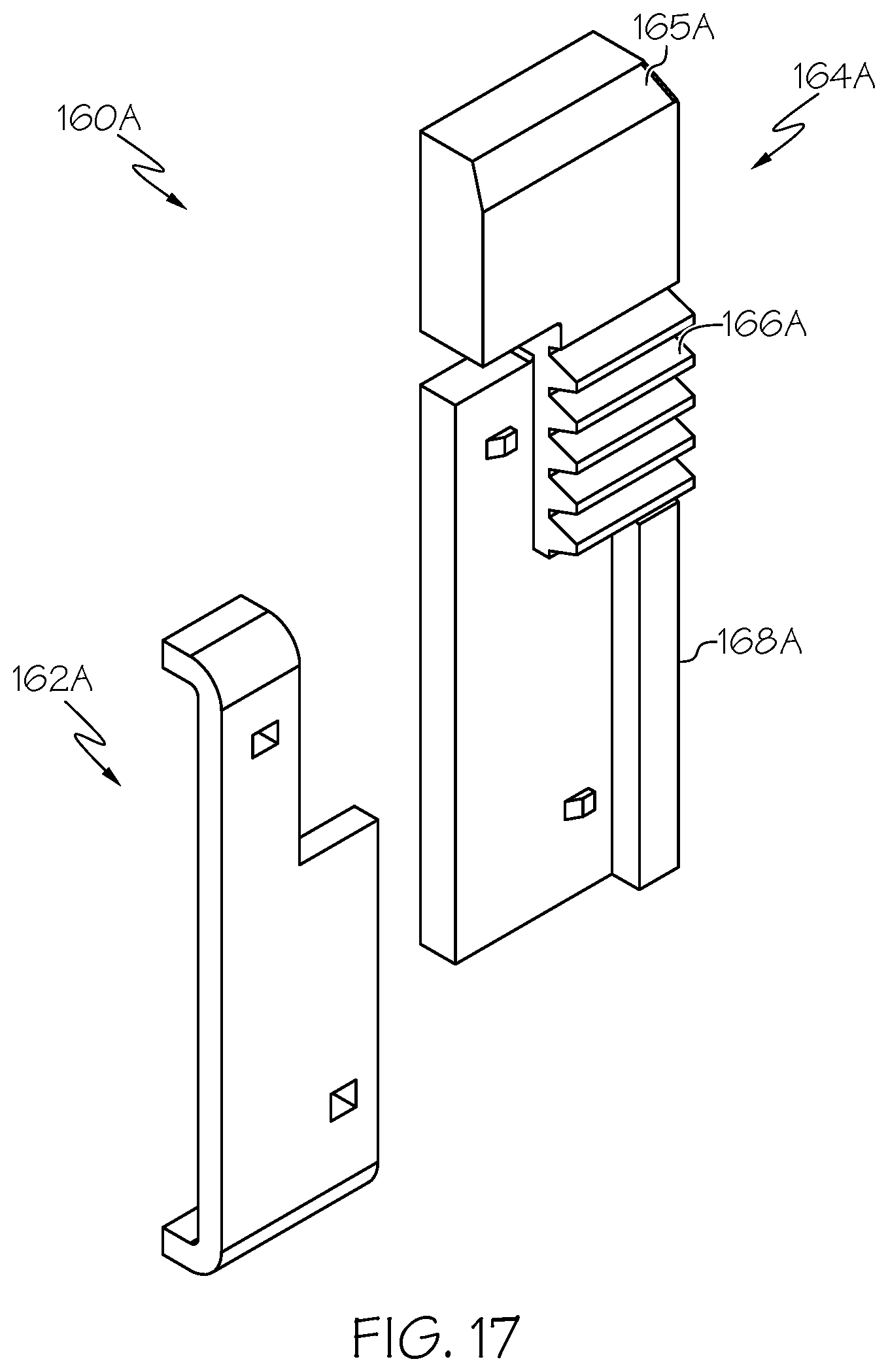 Patent US12098064 Figure 15 – Battery guide blocks for a battery receiving space of a materials handling vehicle, and materials handling vehicles incorporating the same