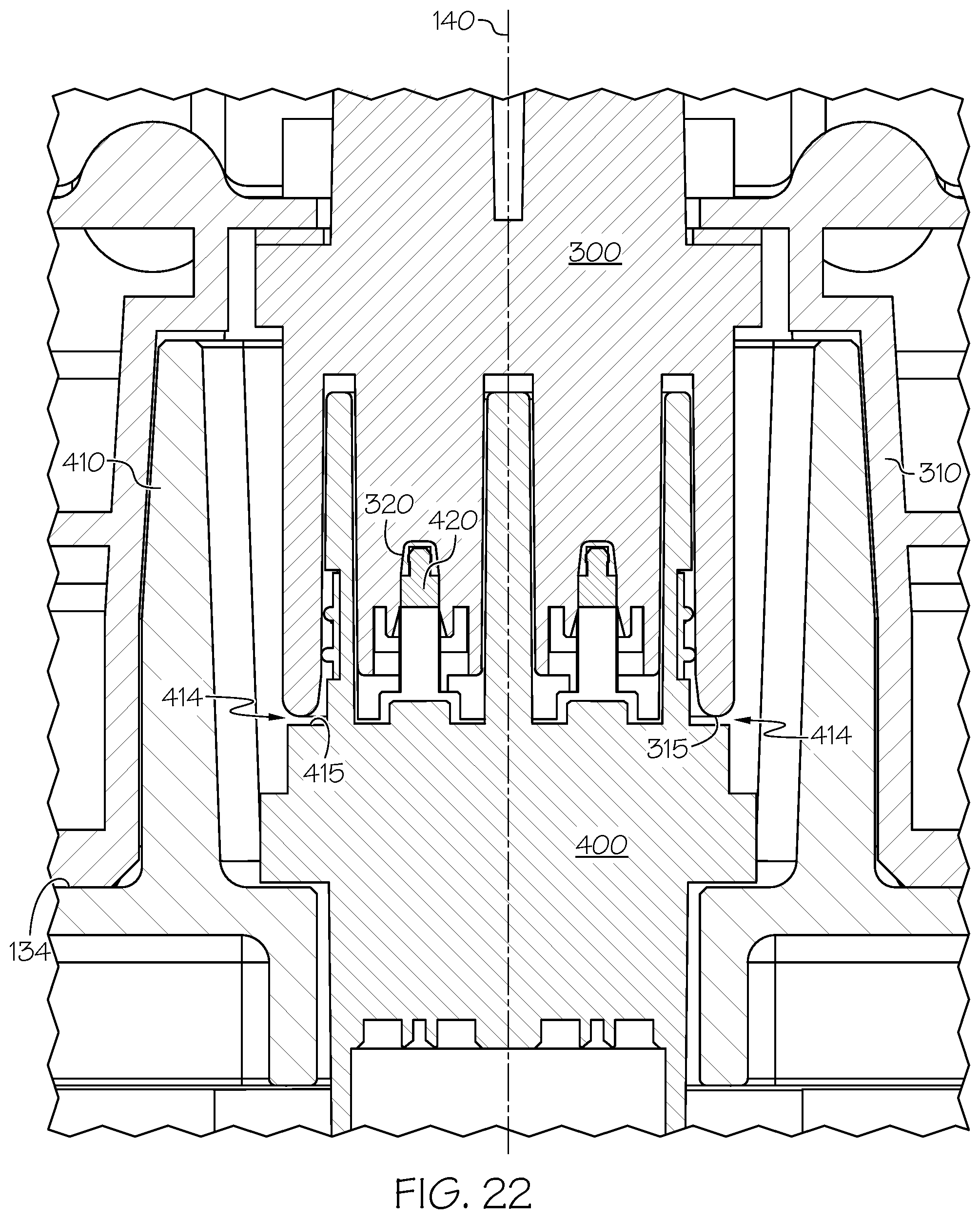 Patent US12098064 Figure 19 – Battery guide blocks for a battery receiving space of a materials handling vehicle, and materials handling vehicles incorporating the same