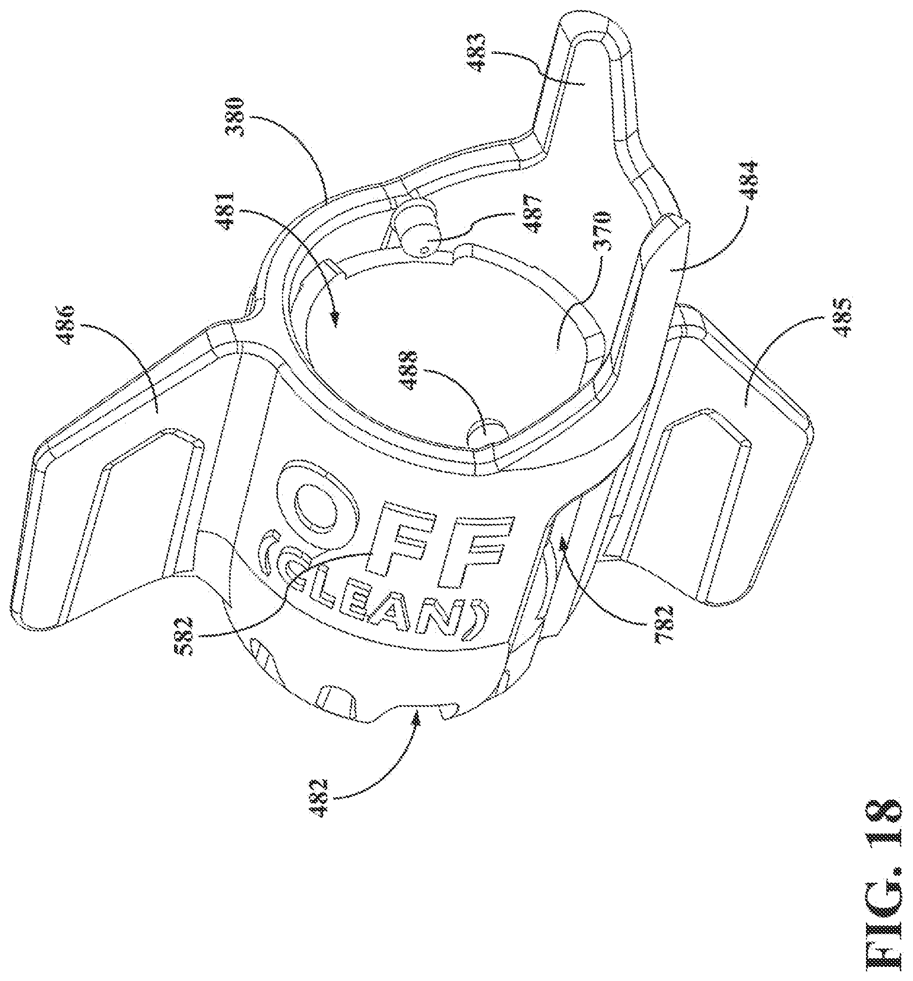 Patent US12098066 Figure 18 – Dual-mode fluid connector having bended plate and rotatable element