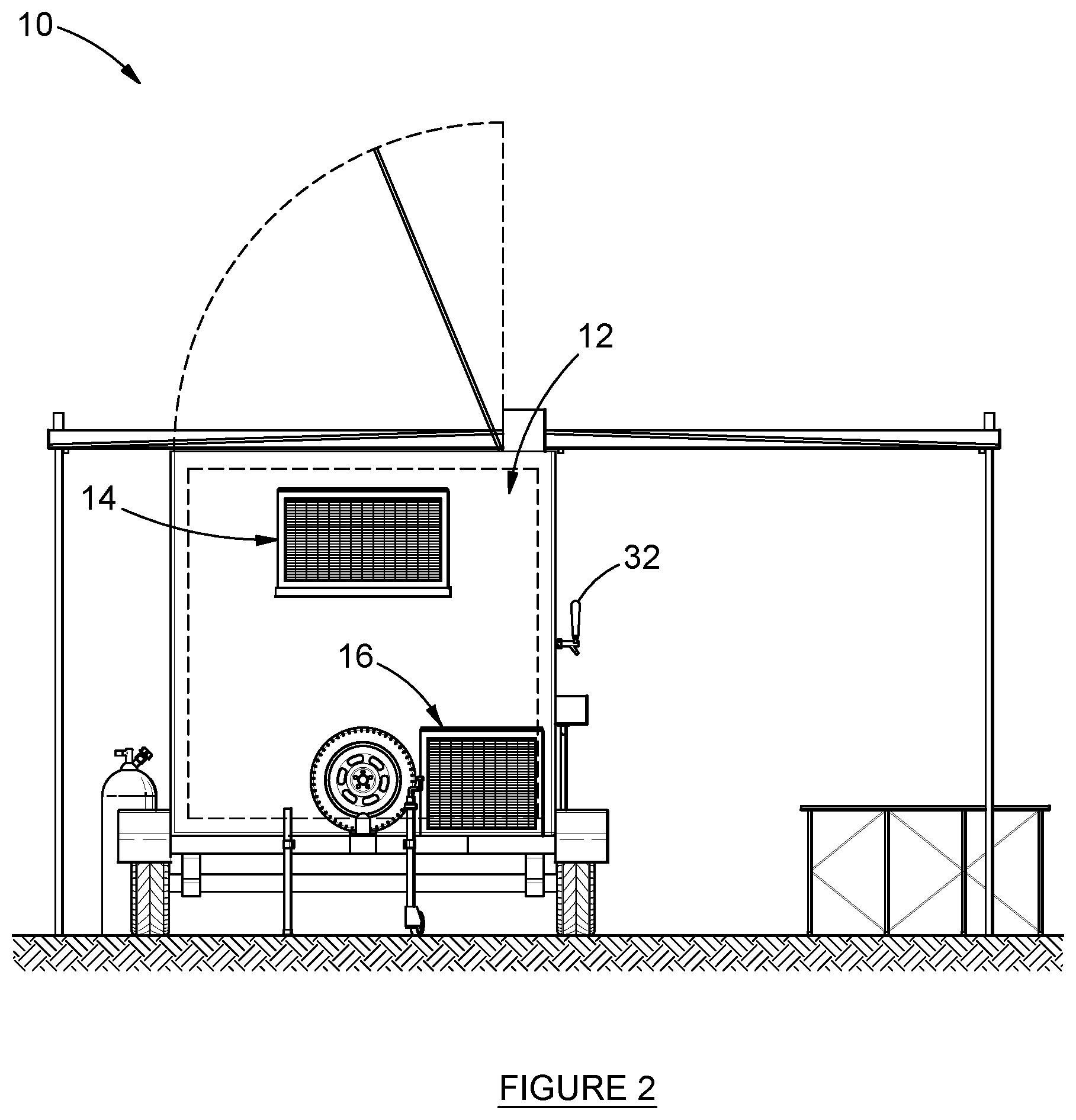 Patent US12098067 Figure 2 – Mobile refrigerated bar unit