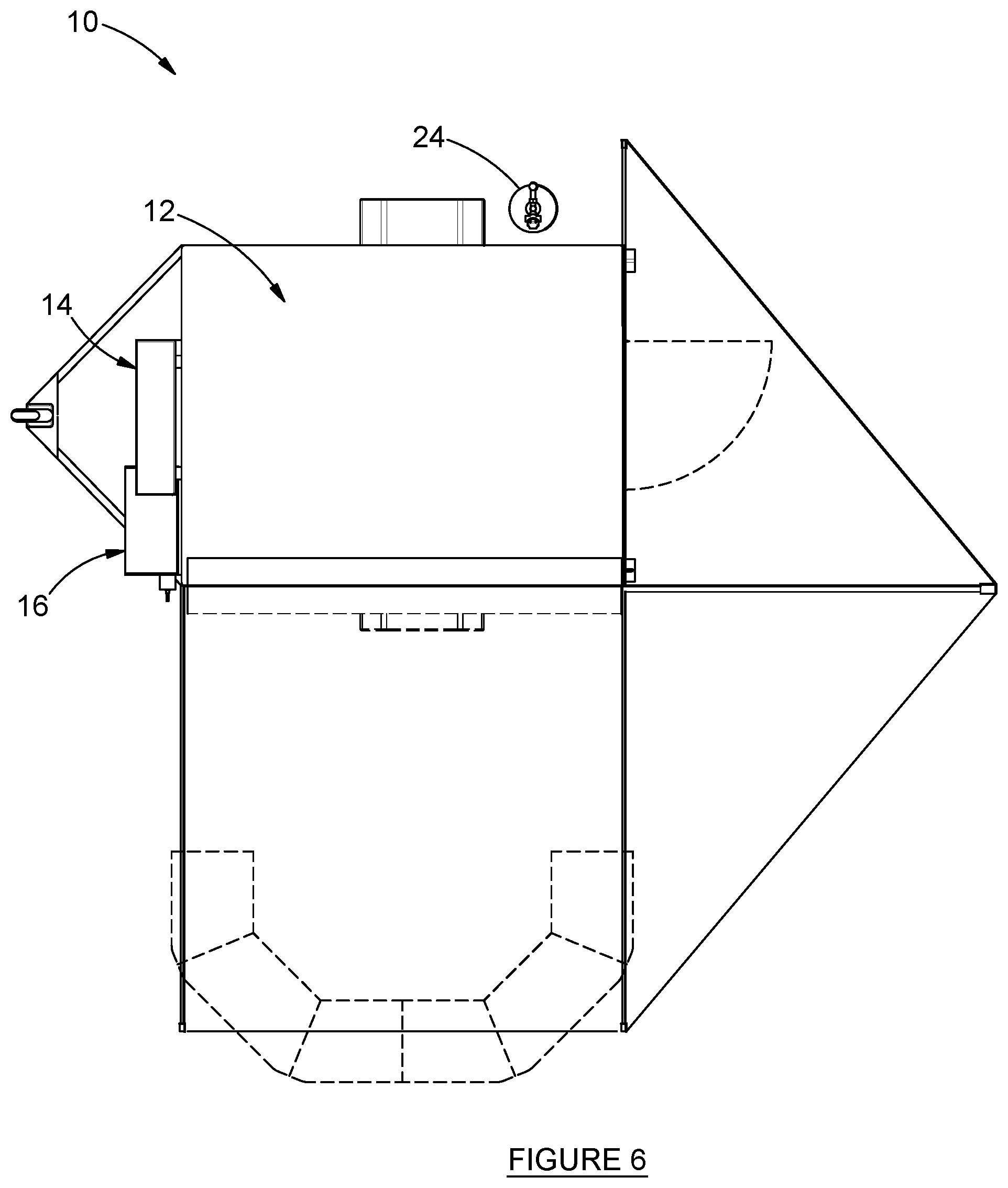 Patent US12098067 Figure 6 – Mobile refrigerated bar unit