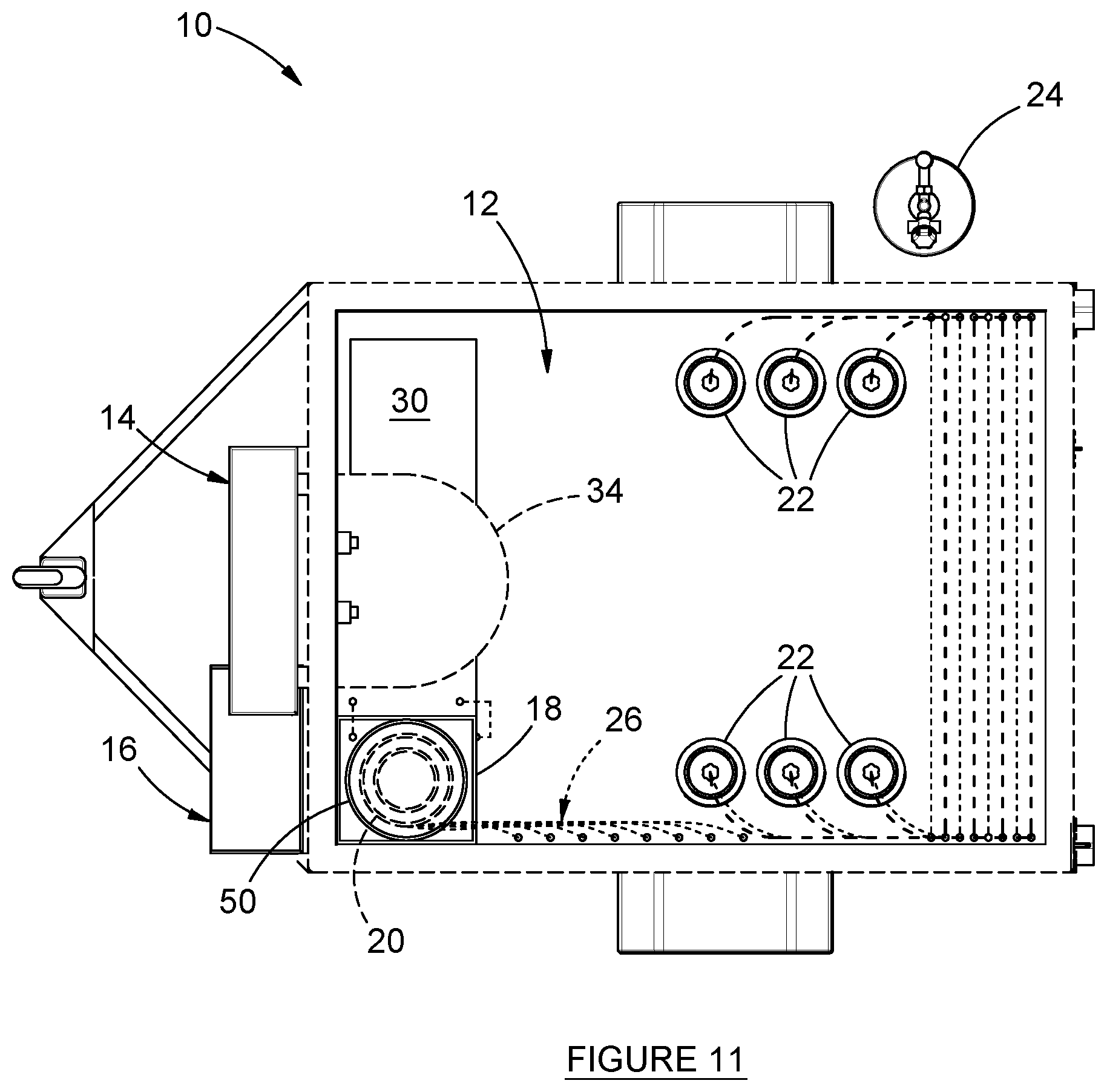 Patent US12098067 Figure 11 – Mobile refrigerated bar unit