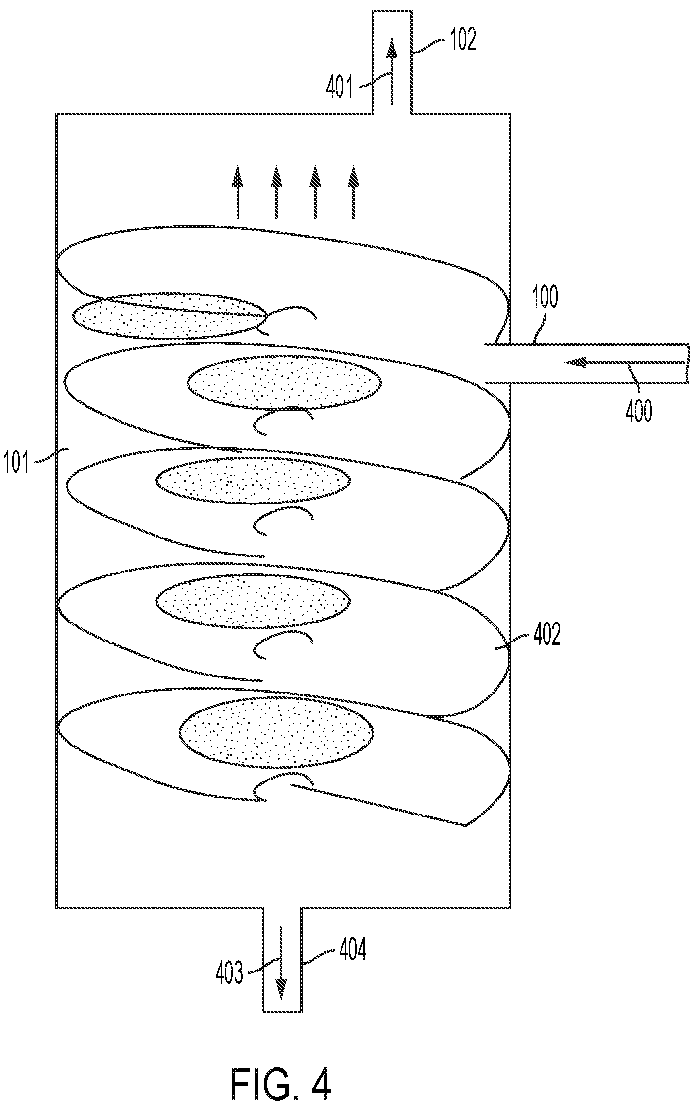 Patent US12098070 Figure 4 – Pure chlorine dioxide generation system with reduced acid usage