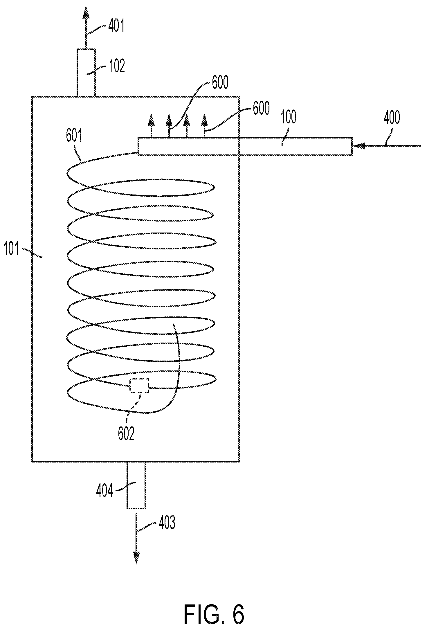 Patent US12098070 Figure 6 – Pure chlorine dioxide generation system with reduced acid usage