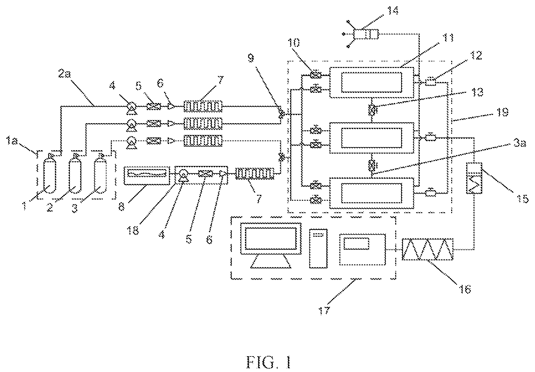 Patent US12098073 Figure 1 – Experimental simulation device for hydrogen production by in-situ conversion of gas reservoir and use method thereof