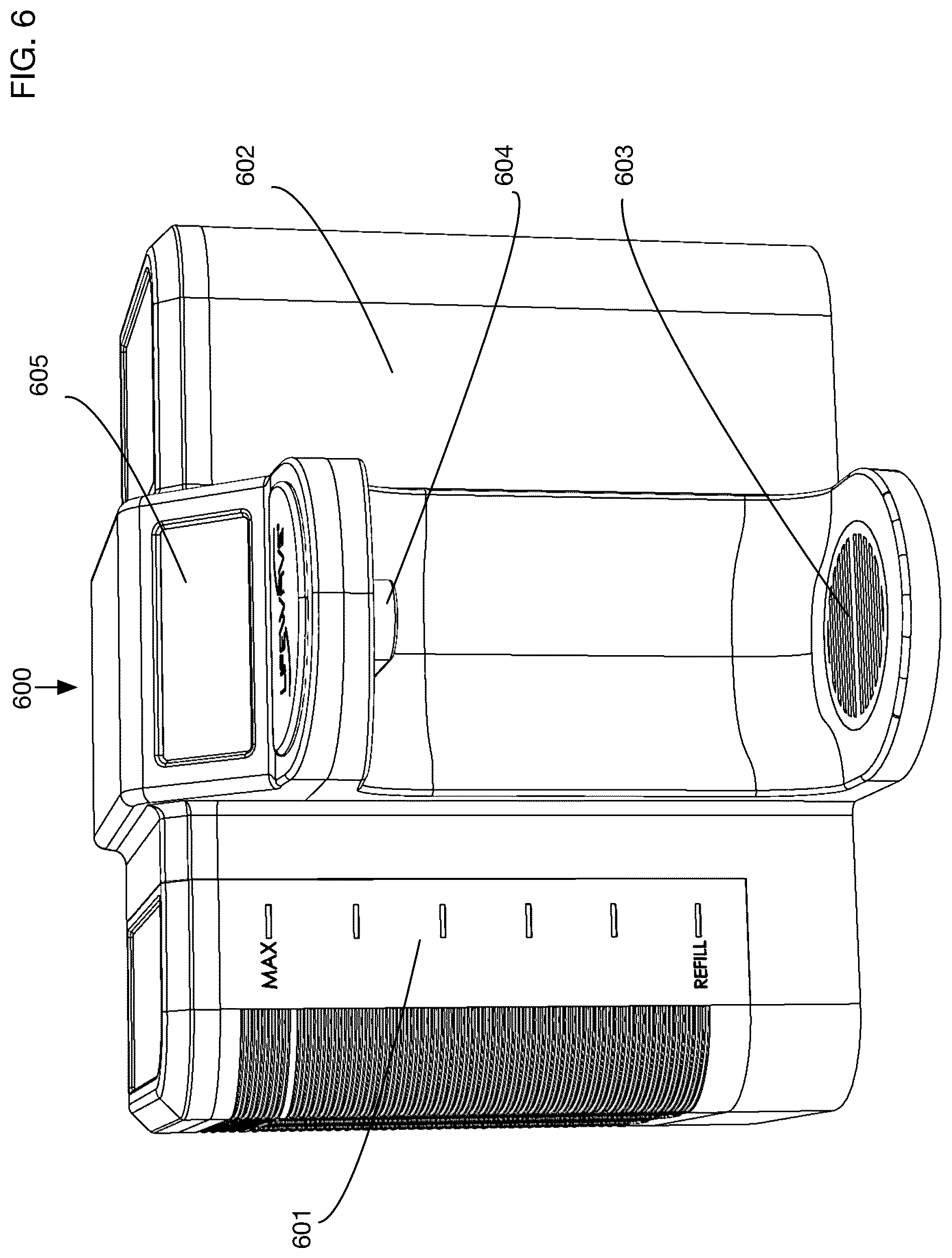 Patent US12098083 Figure 6 – Device that treats water with multiple wavelengths of light