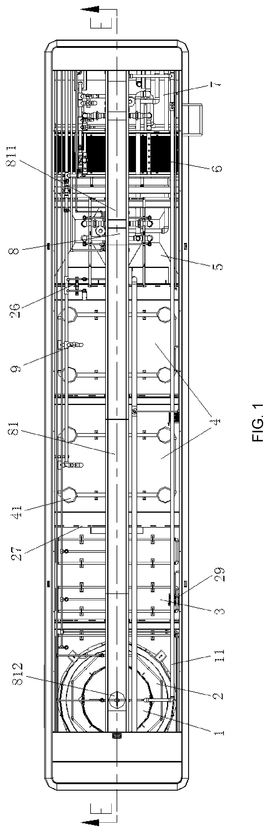 Patent US12098086 Figure 1 – Device for advanced nitrogen and phosphorus removal in sewage treatment