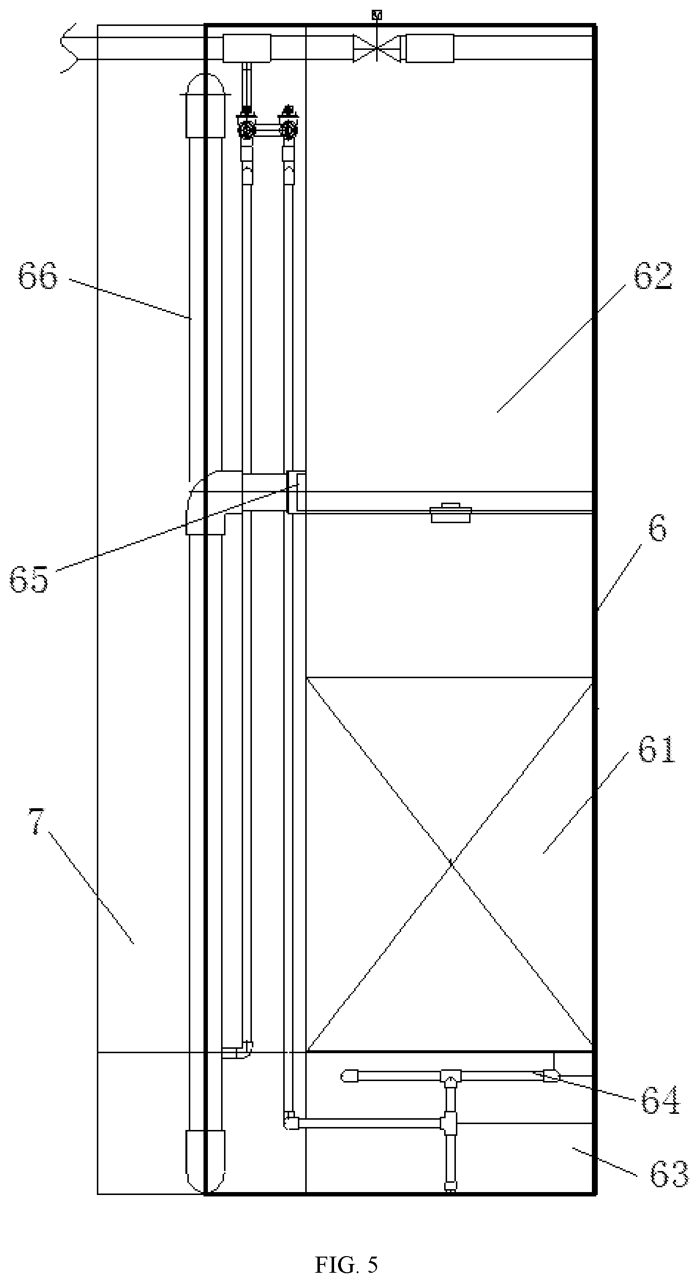 Patent US12098086 Figure 5 – Device for advanced nitrogen and phosphorus removal in sewage treatment