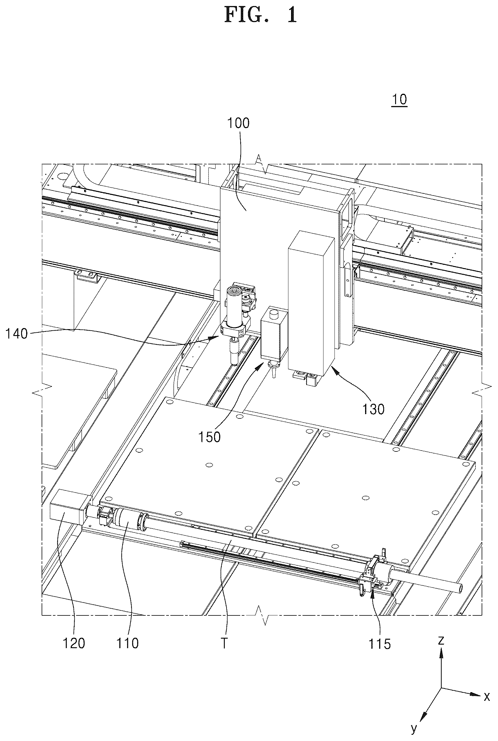 Patent US12098087 Figure 1 – Method and device for cutting structure composed of brittle material