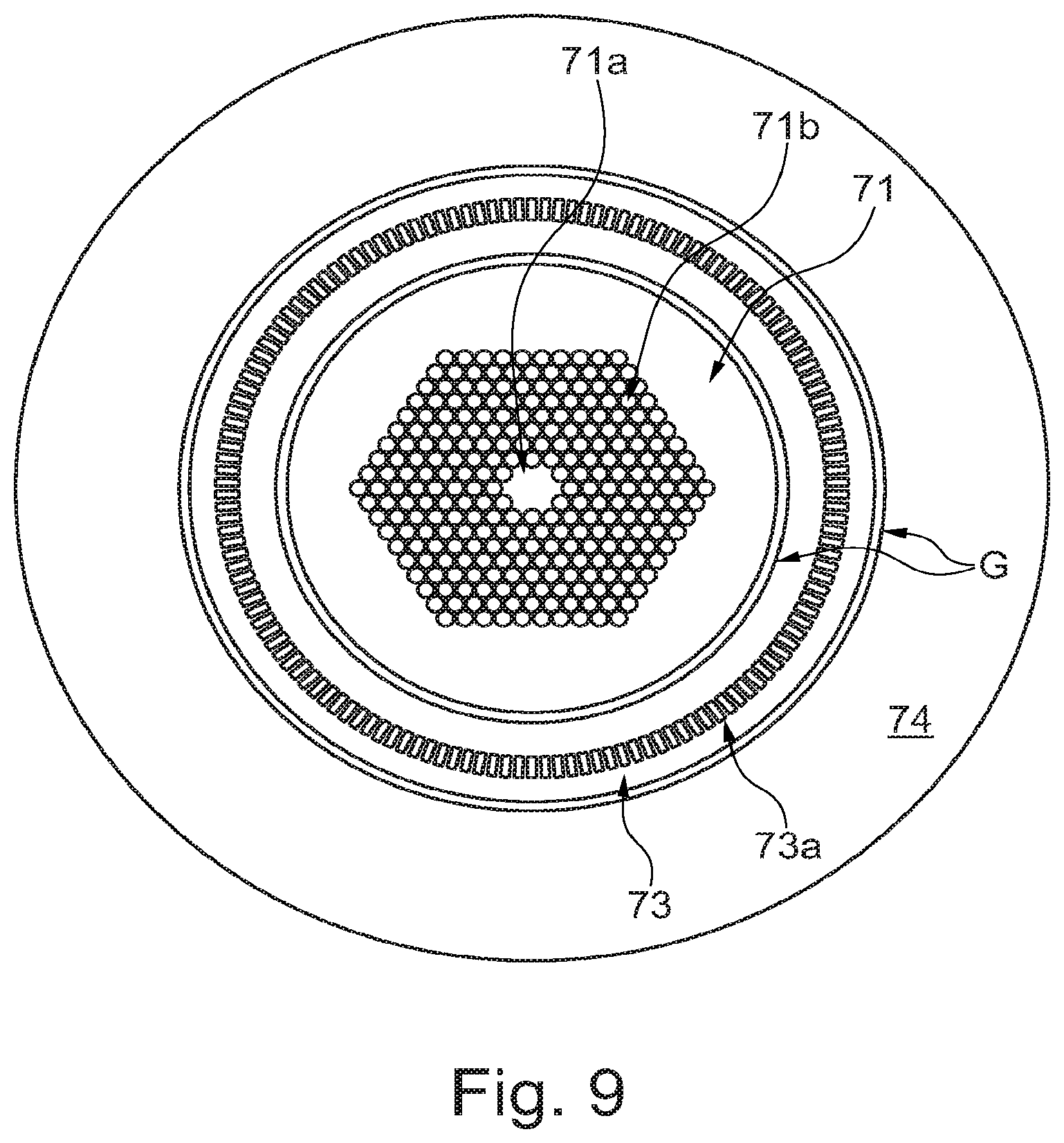 Patent US12098088 Figure 11 – Element for a preform, a fiber production method and an optical fiber drawn from the preform