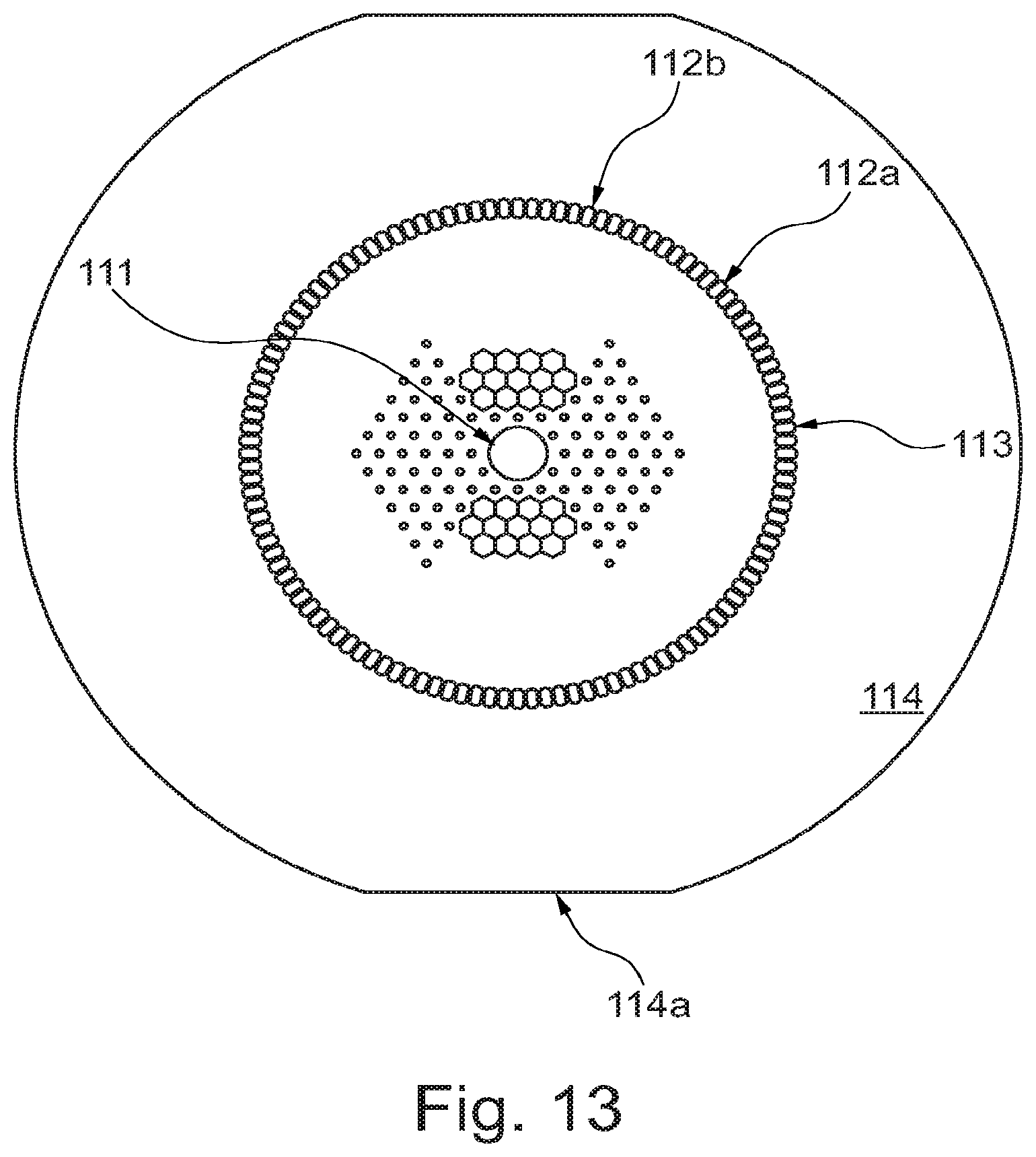 Patent US12098088 Figure 15 – Element for a preform, a fiber production method and an optical fiber drawn from the preform