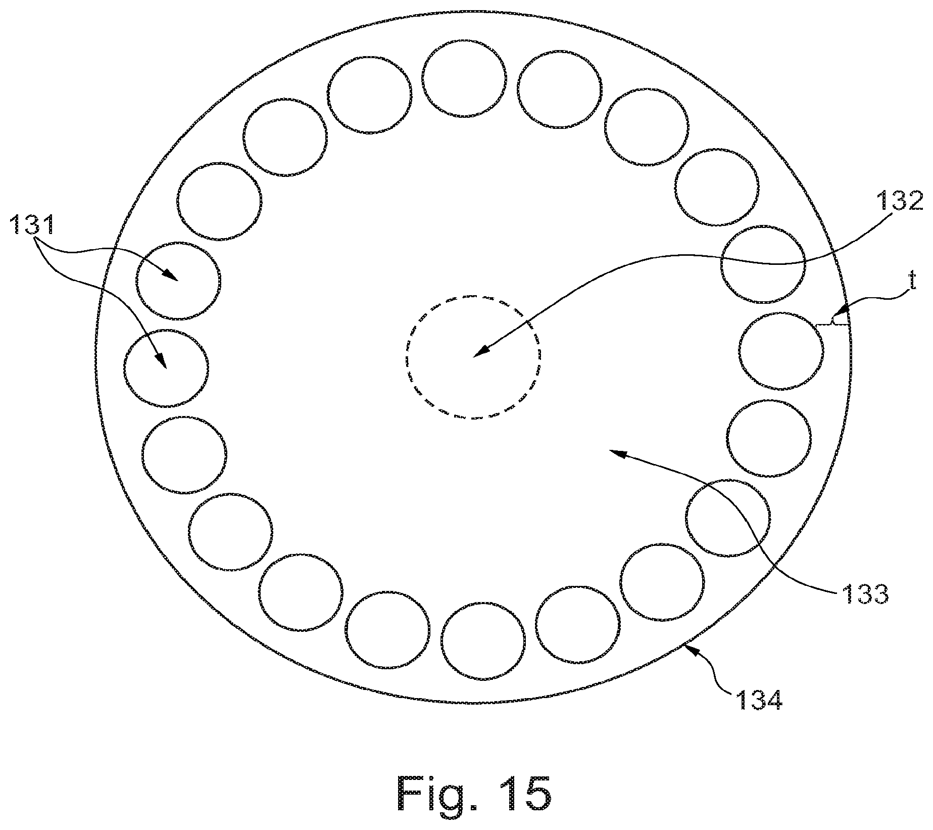 Patent US12098088 Figure 17 – Element for a preform, a fiber production method and an optical fiber drawn from the preform