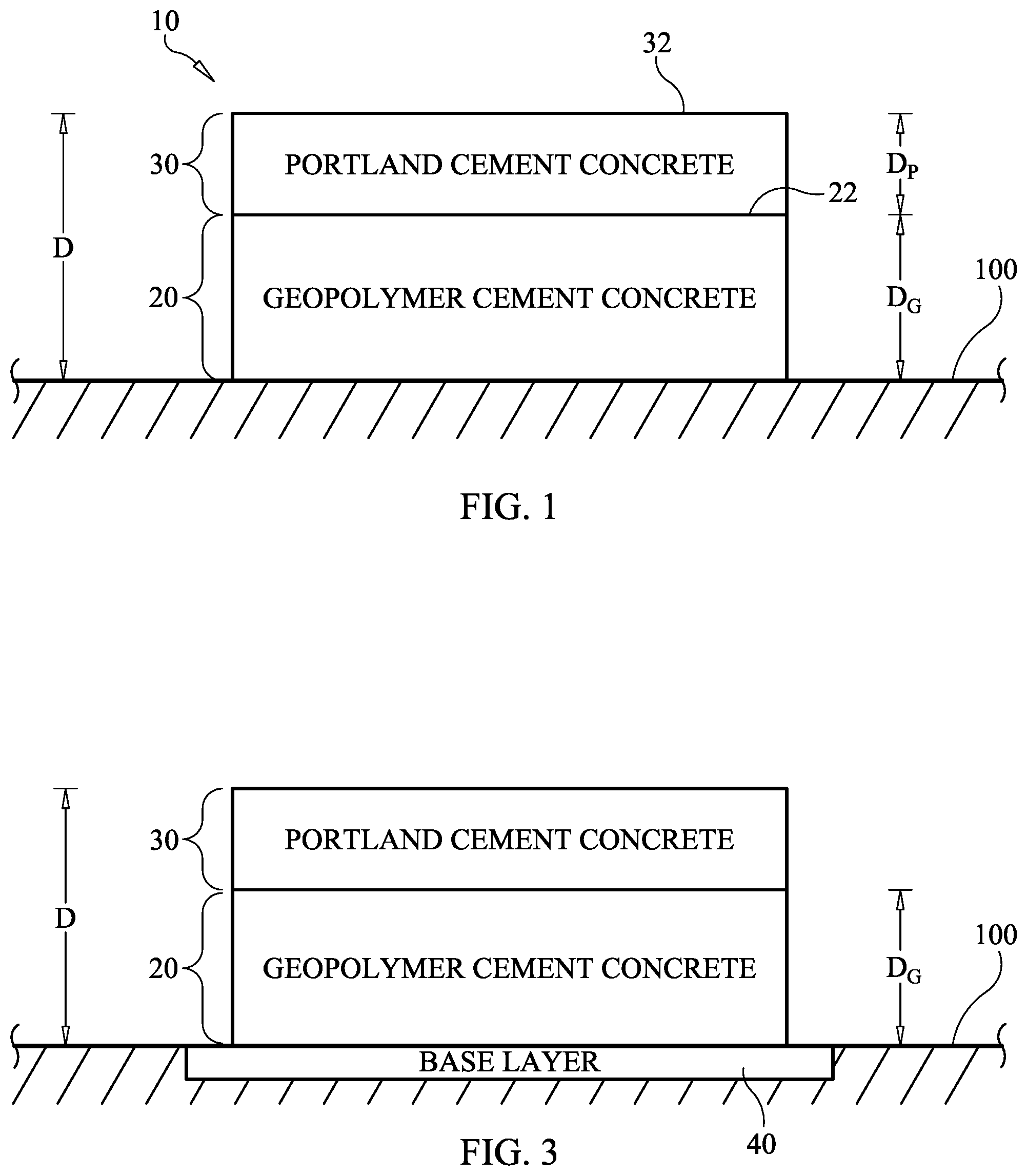 Patent US12098102 — Carbon-footprint-reduced concrete slab on ground system and method for constructing same — Figure 1