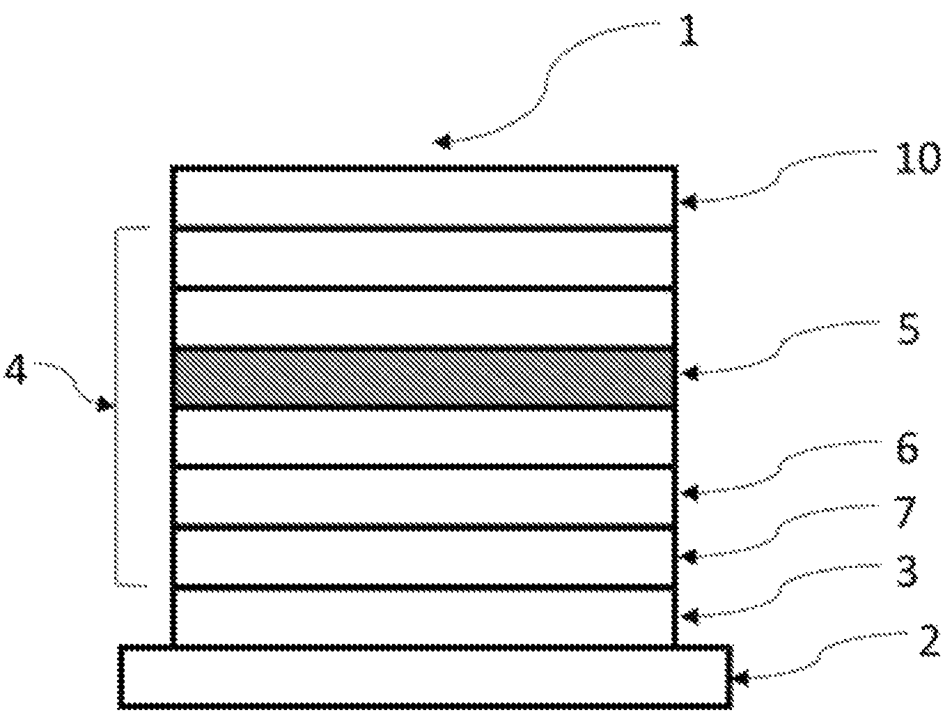 Patent US12098128 Figure 1 – Compound, and organic electroluminescence device and electronic apparatus using the same