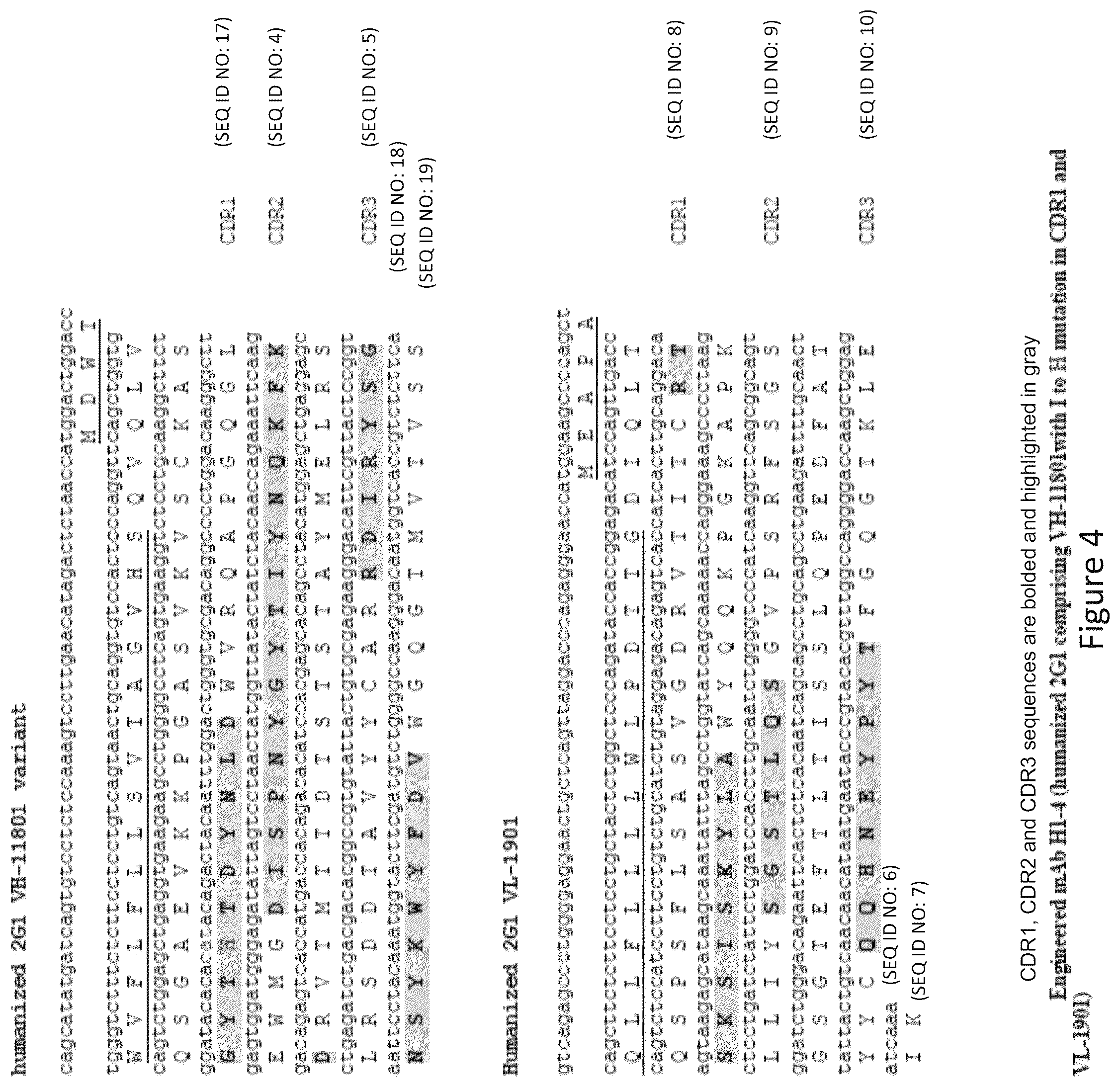Patent US12098190 Figure 4 – Humanized anti-C5 antibodies and uses thereof