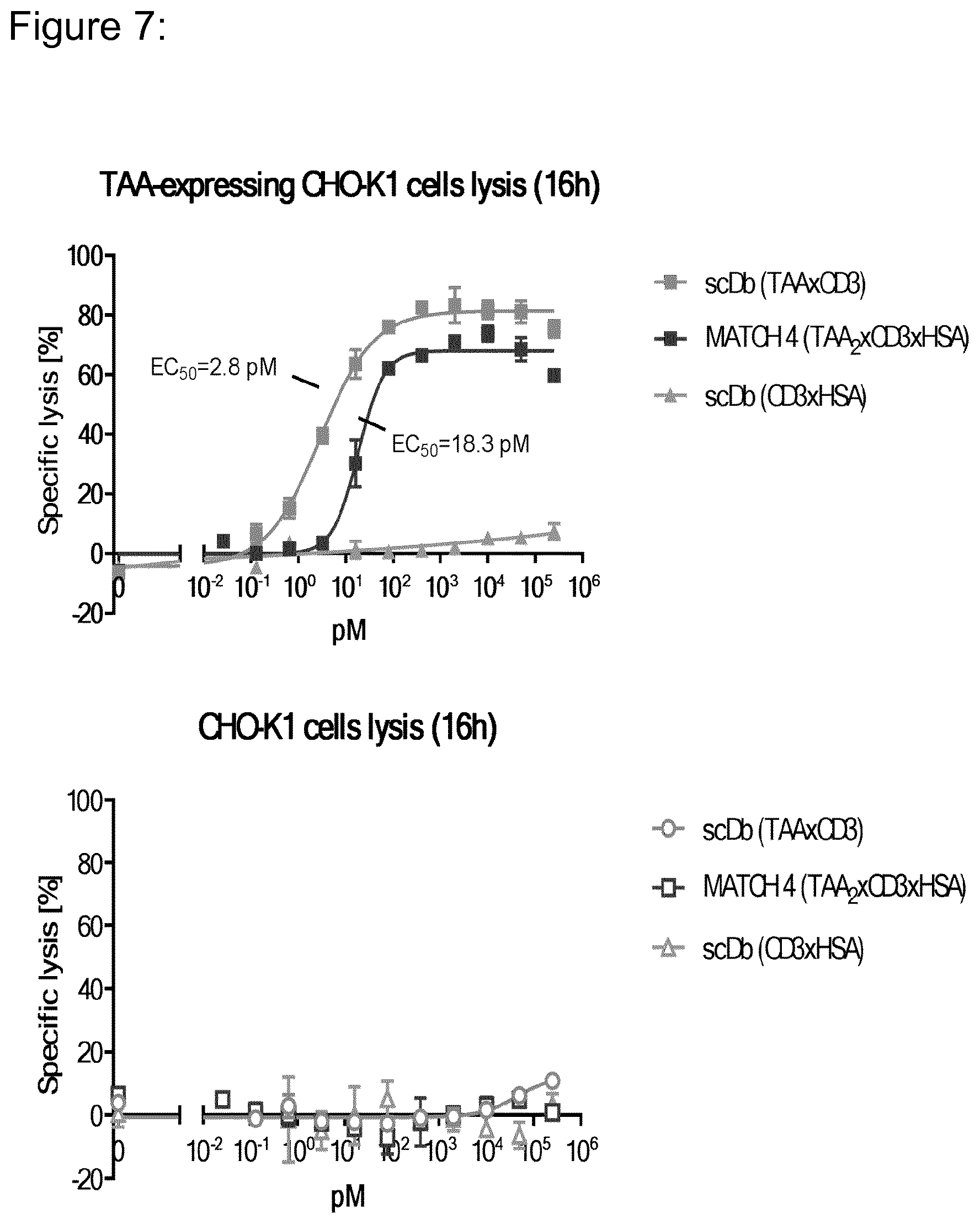 Patent US12098203 Figure 7 – Hetero-dimeric multi-specific antibody format targeting at least CD3 and HSA