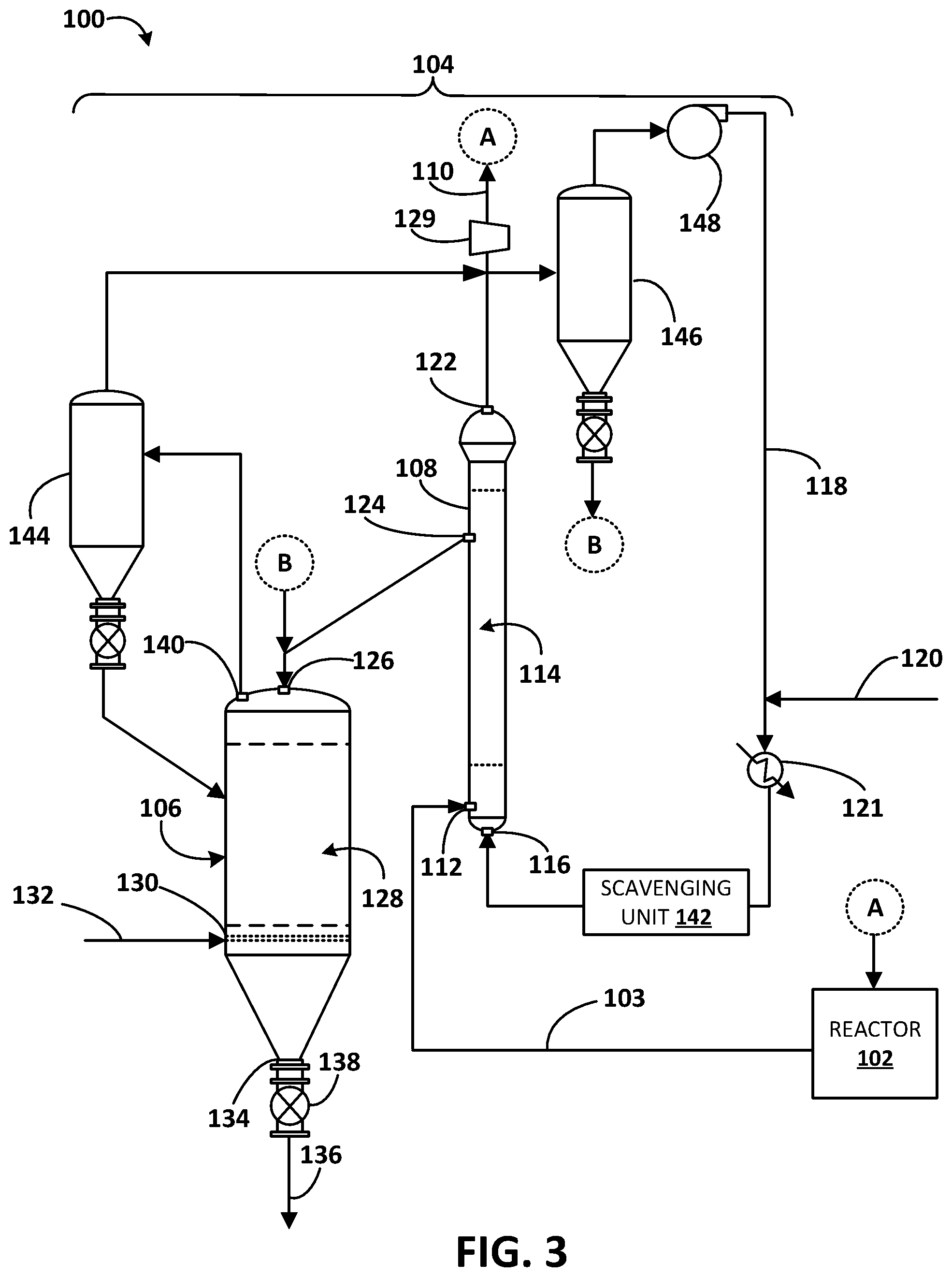 Patent US12098221 Figure 3 – Systems and techniques for polymer degassing
