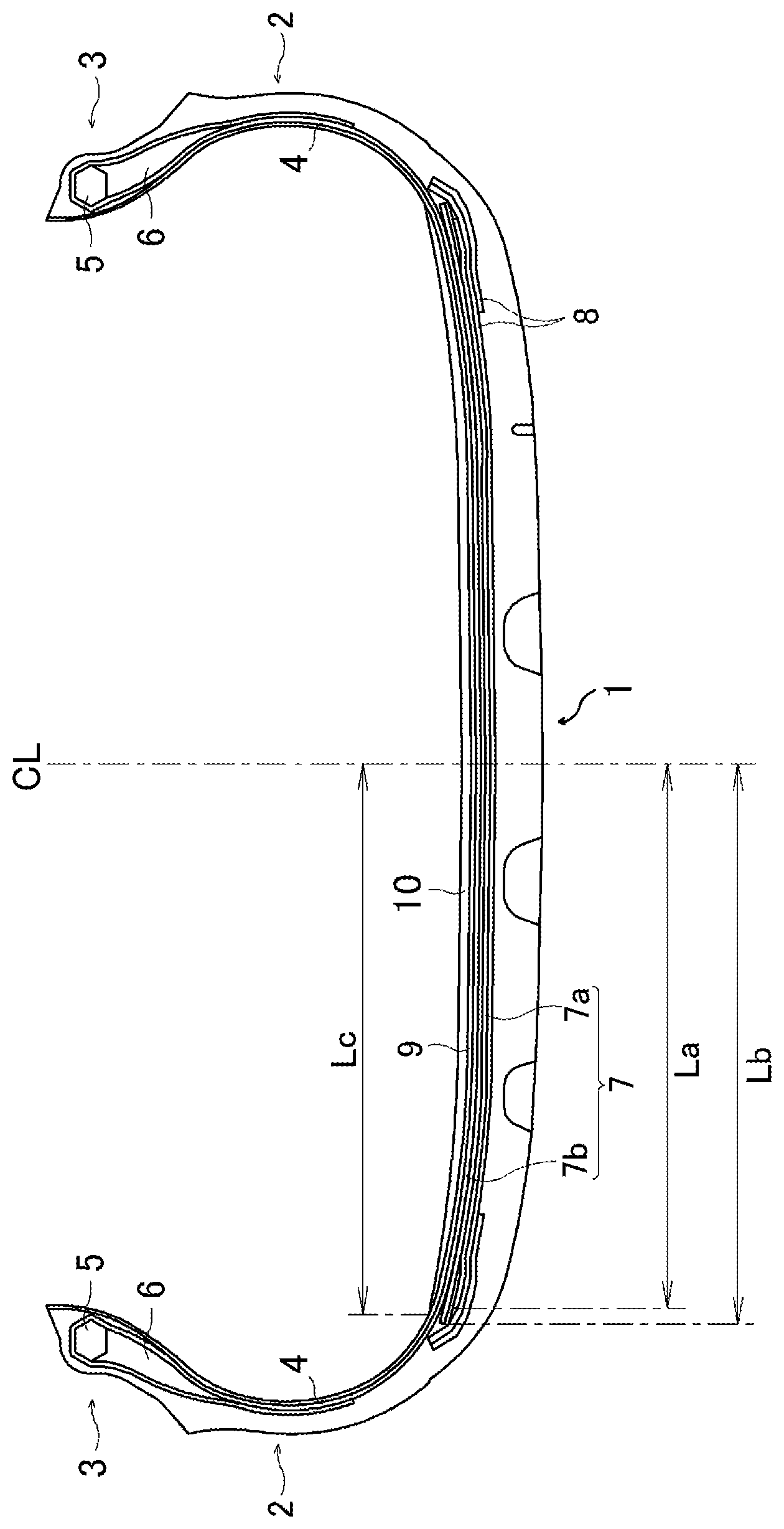 Patent US12098270 Figure 1 – Sealant material composition and pneumatic tire